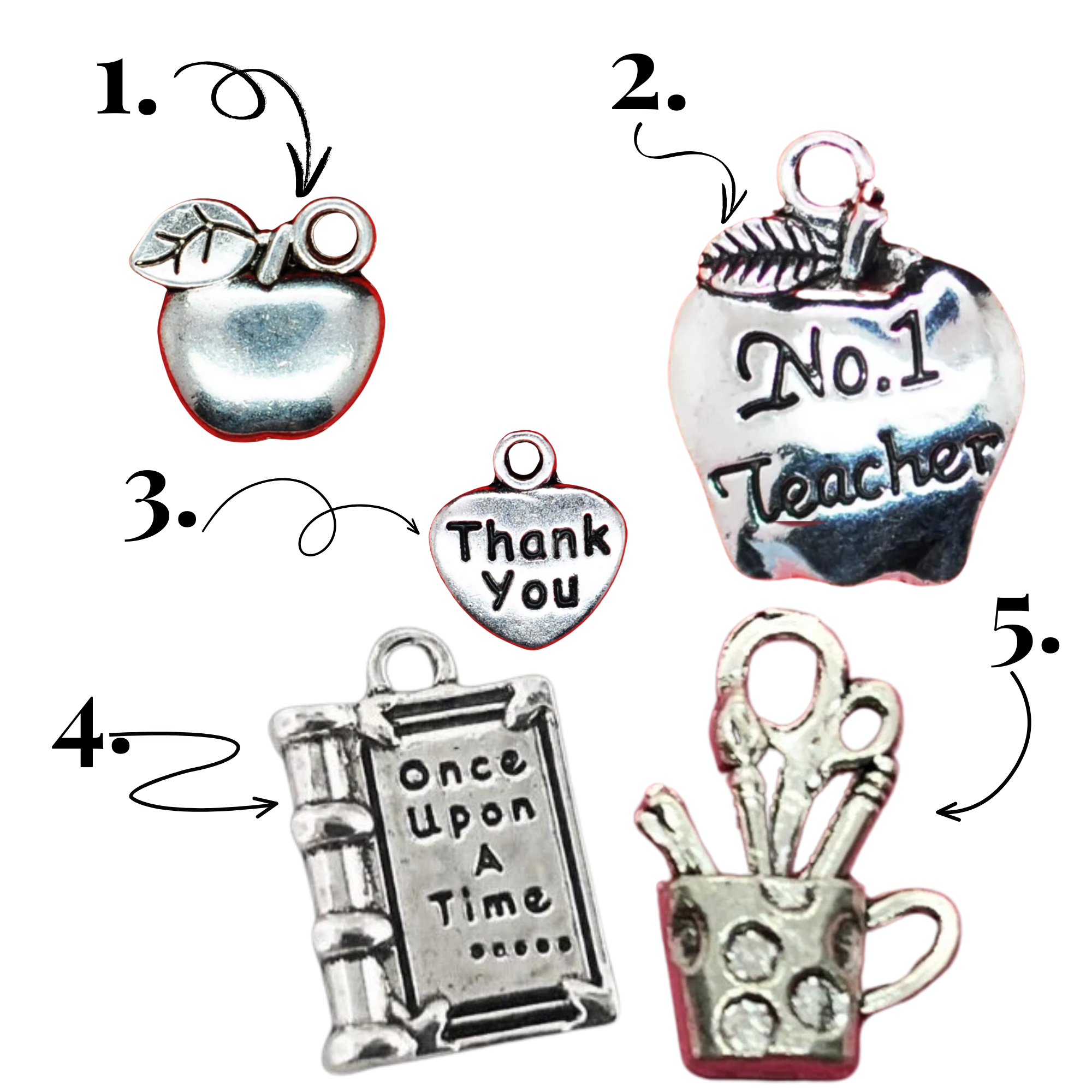 Add A Teacher Charm on to an existing order - teachers gifts, end of year 2025