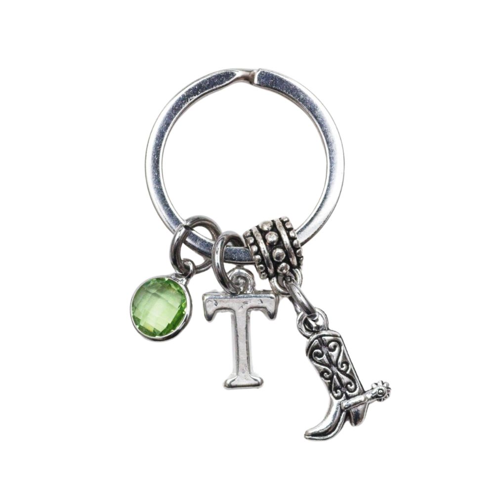 Personalised Cowboy Boot Keyring