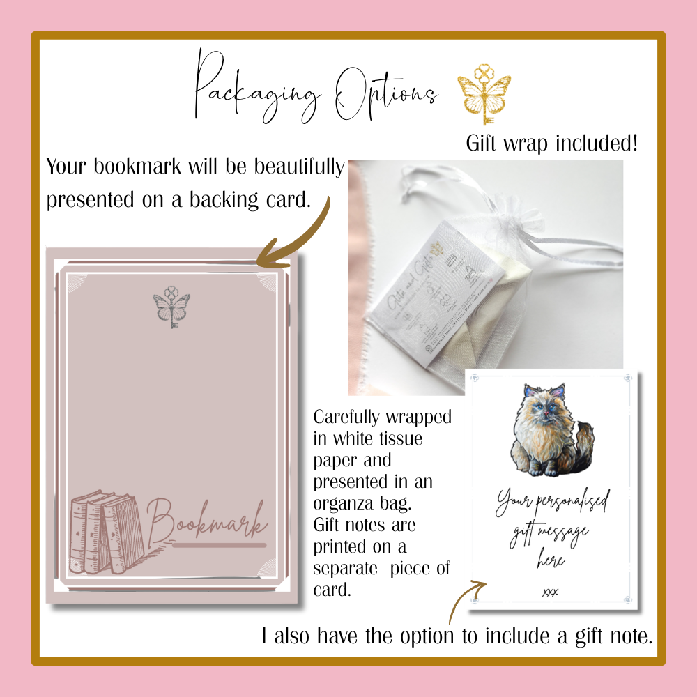 Personalised Cat Bookmark