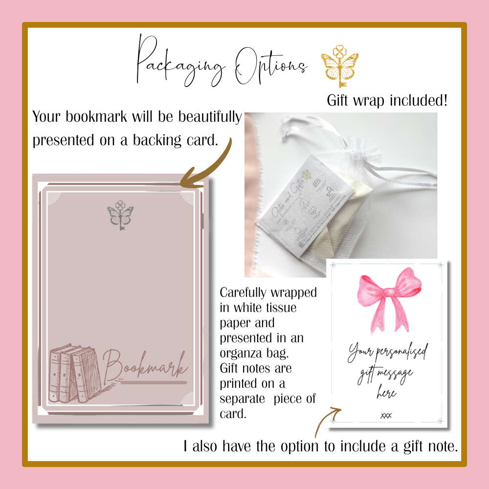 Personalised Bow Bookmark