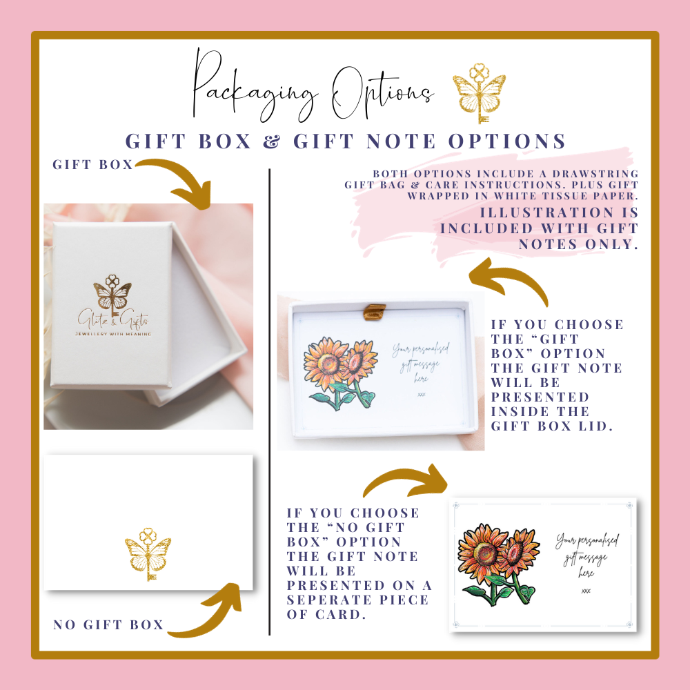 Personalised Sunflower Cord Bracelet