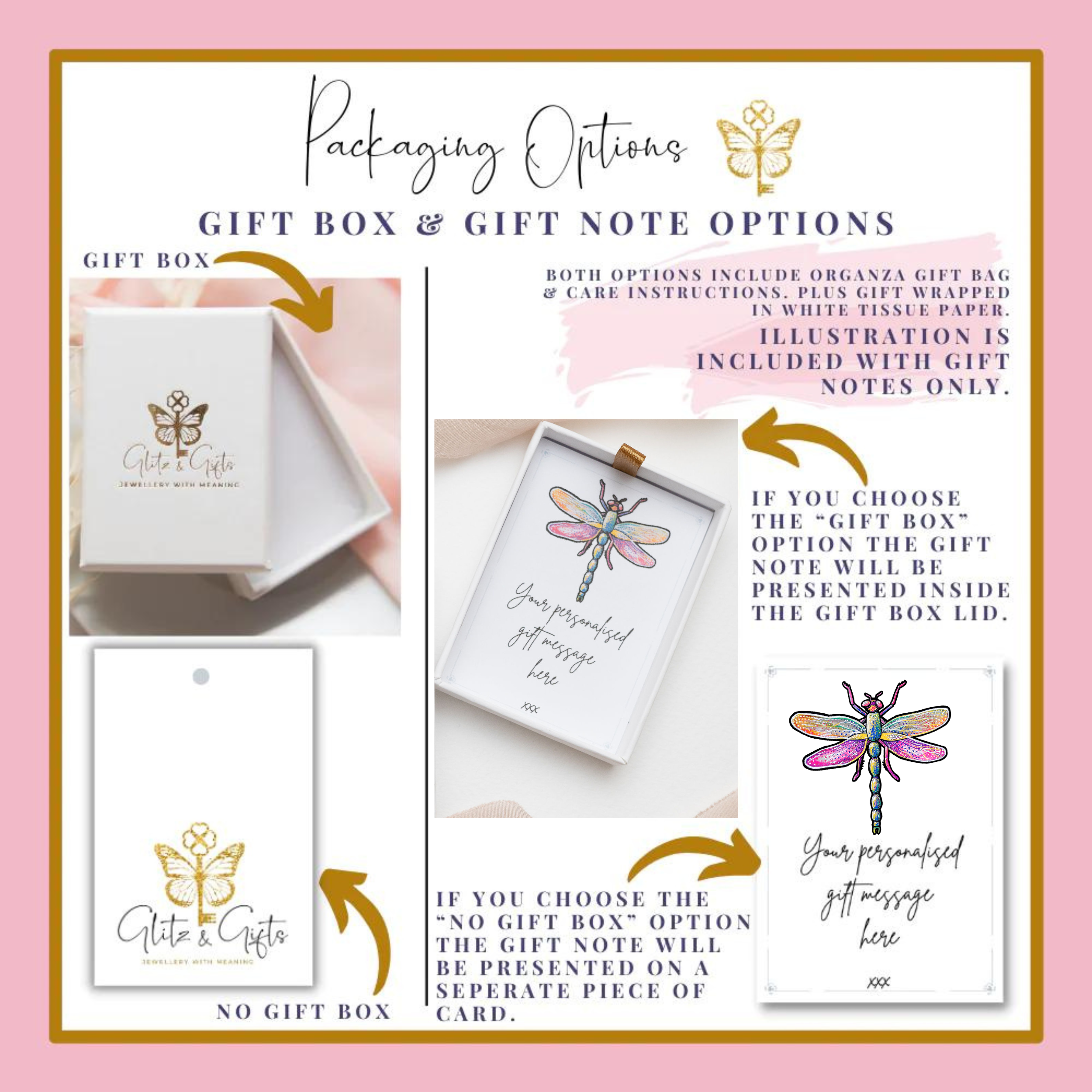 Personalised Dragonfly Birthstone Charm Earrings