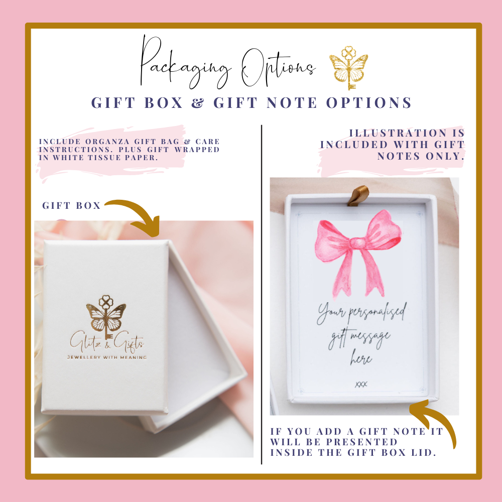 Personalised Bow Necklace Birthstone and Initial