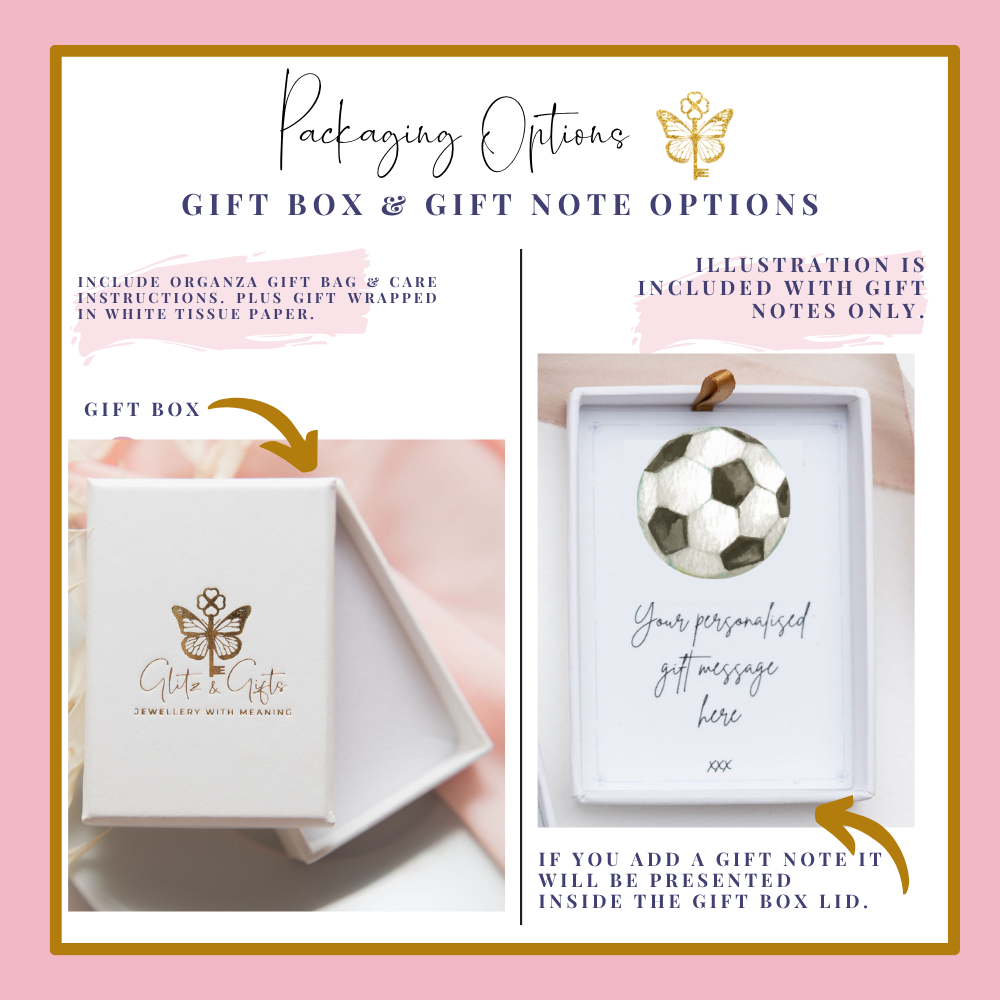 Create your own Football Paper Clip Charm Necklace - 3 Charms