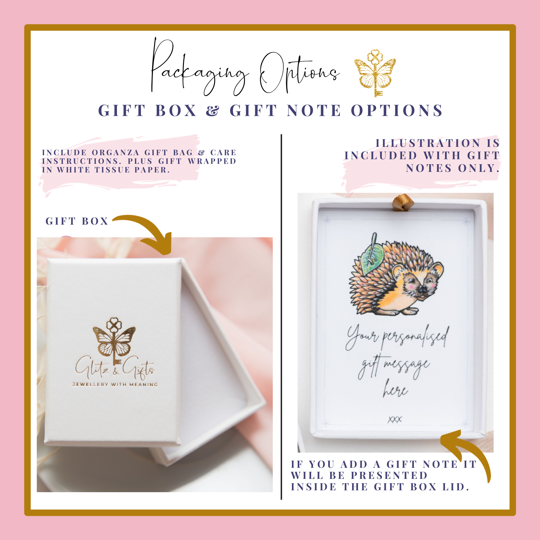 Personalised Hedgehog Necklace