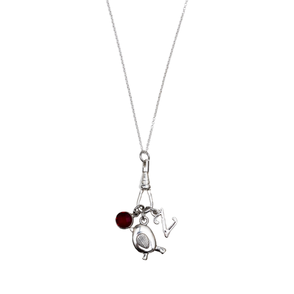 Personalised Robin Charm Catcher Necklace