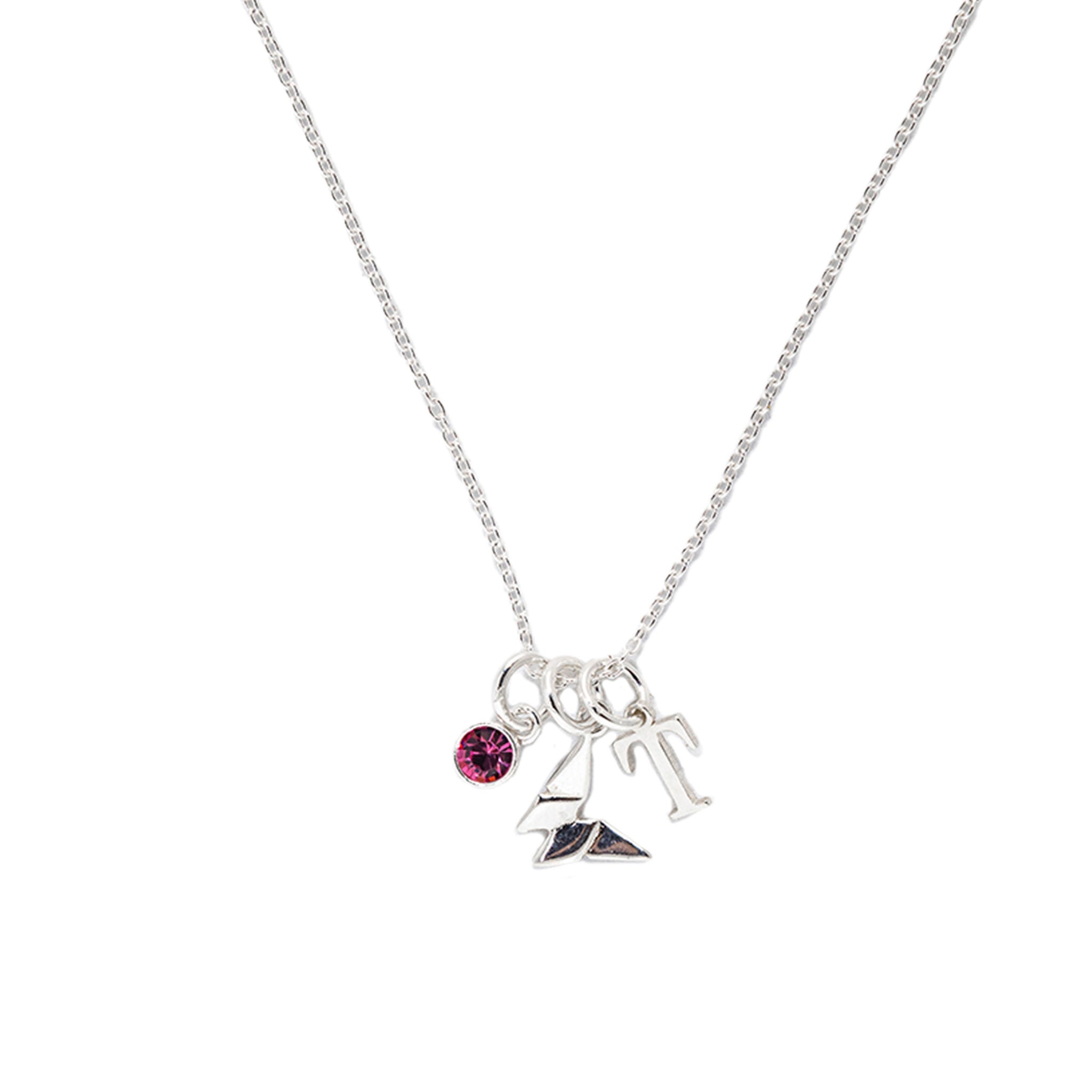Sterling Silver Personalised Butterfly Necklace