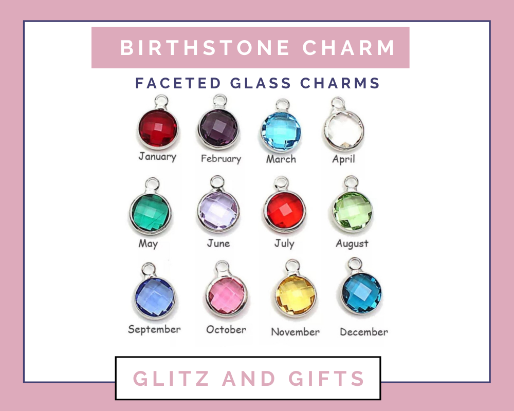 Personalised Dragon Birthstone Charm Earrings