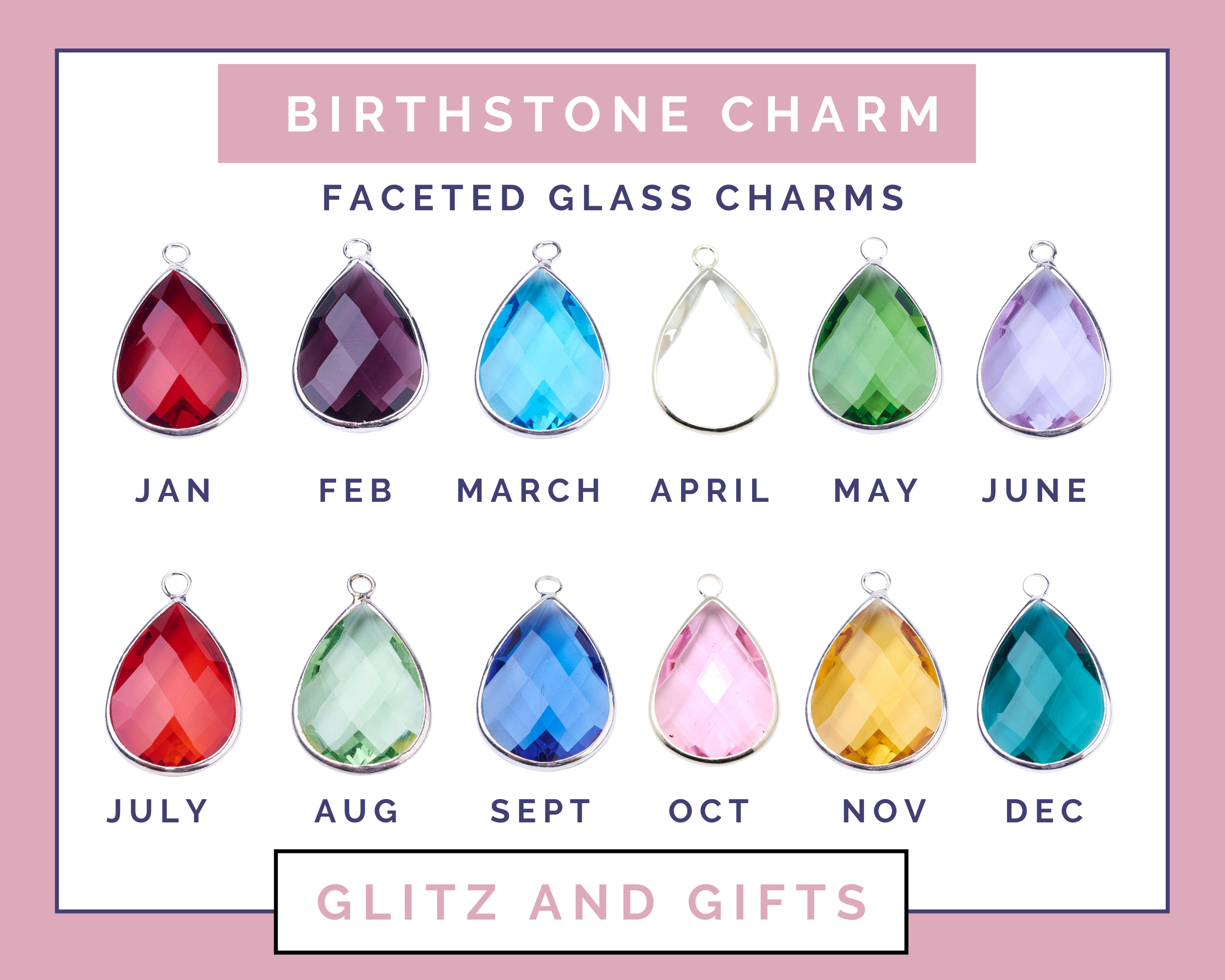 Personalised Birthstone & Leaf Initial Necklace