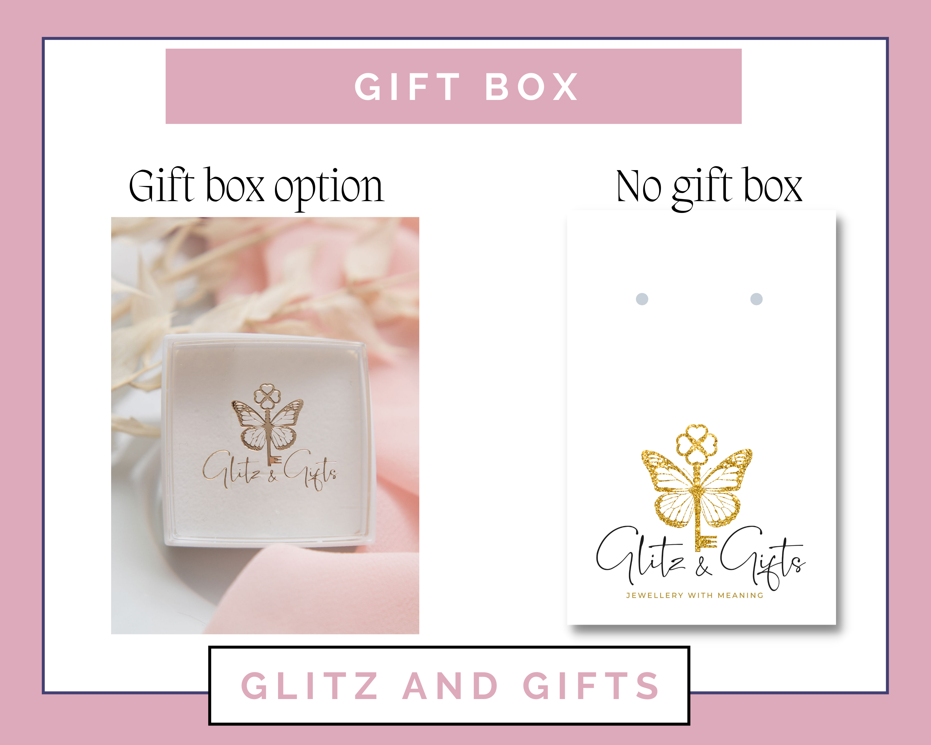 Personalised Butterfly Birthstone Charm Earrings