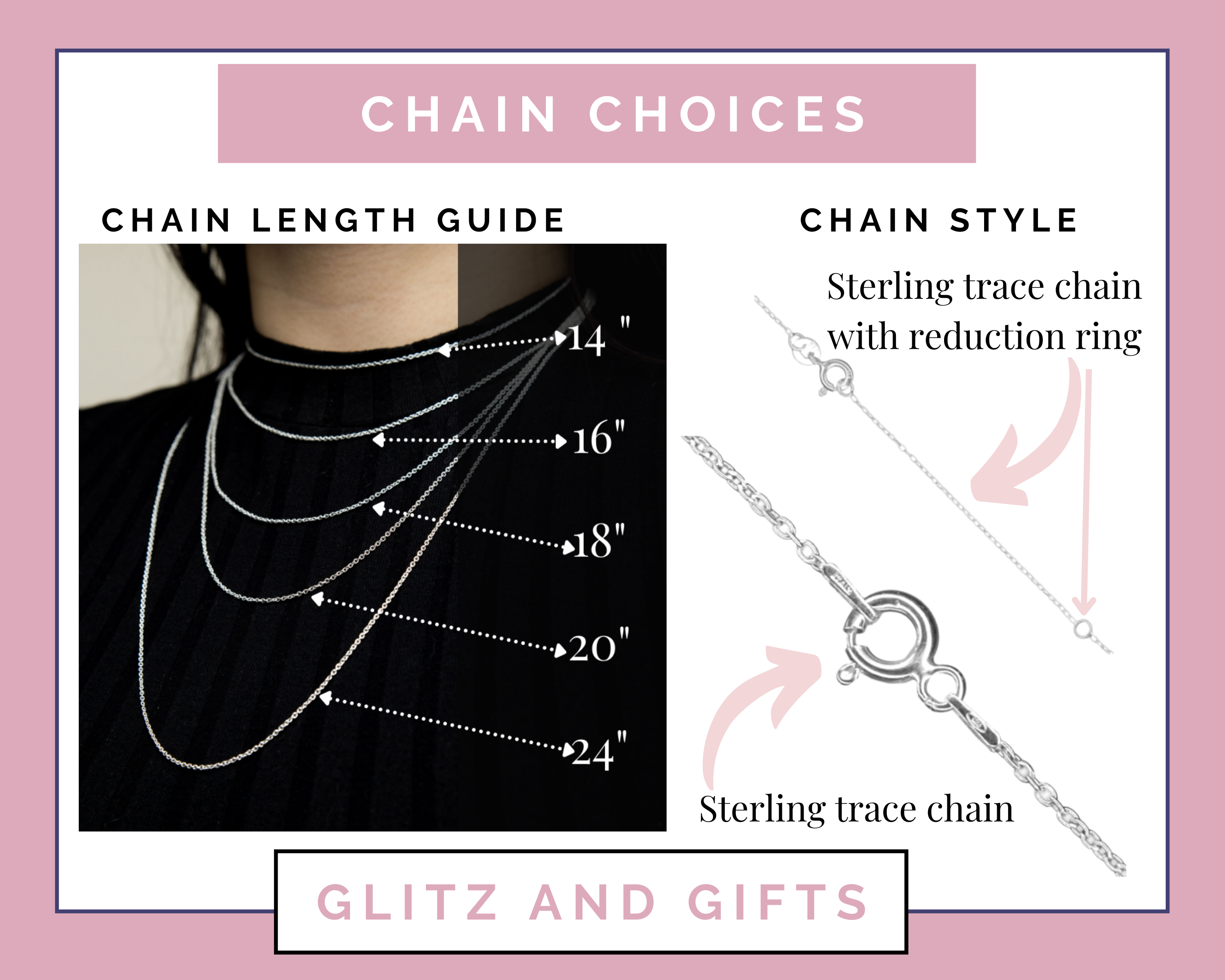 Sterling Silver Crystal Quartz Necklace - April Birthstone