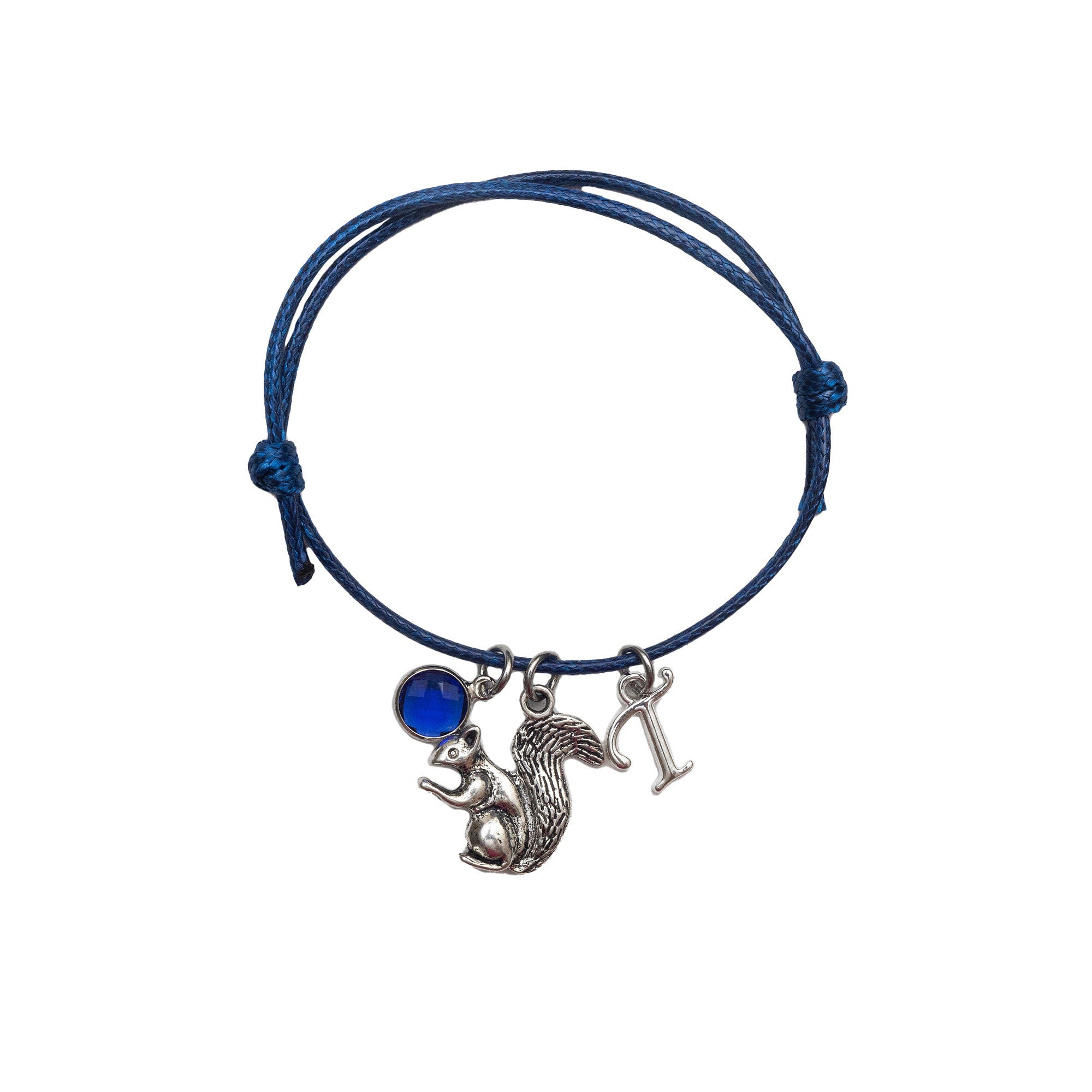 Personalised Squirrel Cotton Bracelet