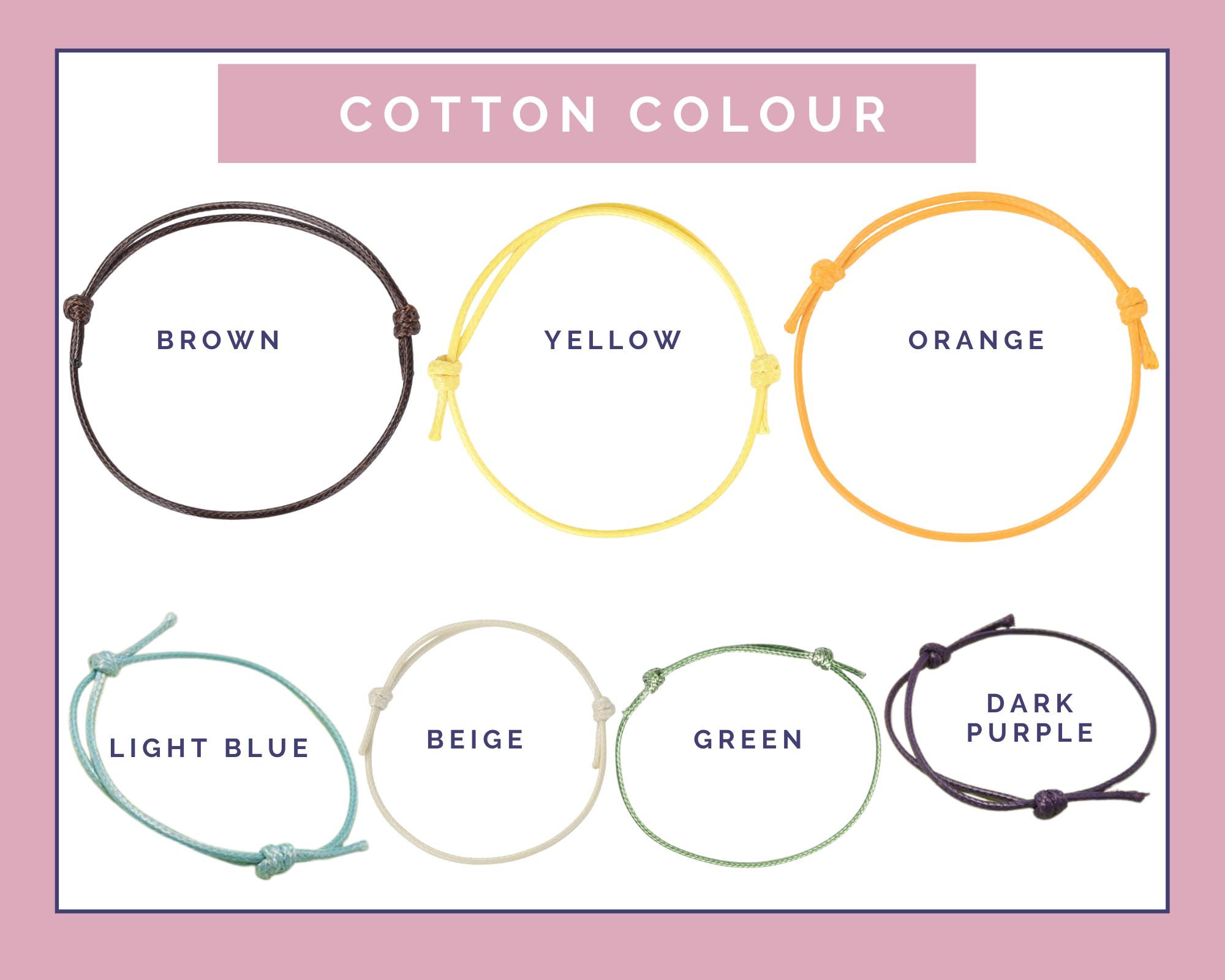 Personalised Dolphin Cotton Bracelet