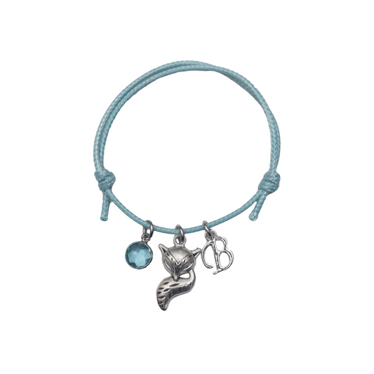 Personalised Fox Cord Bracelet