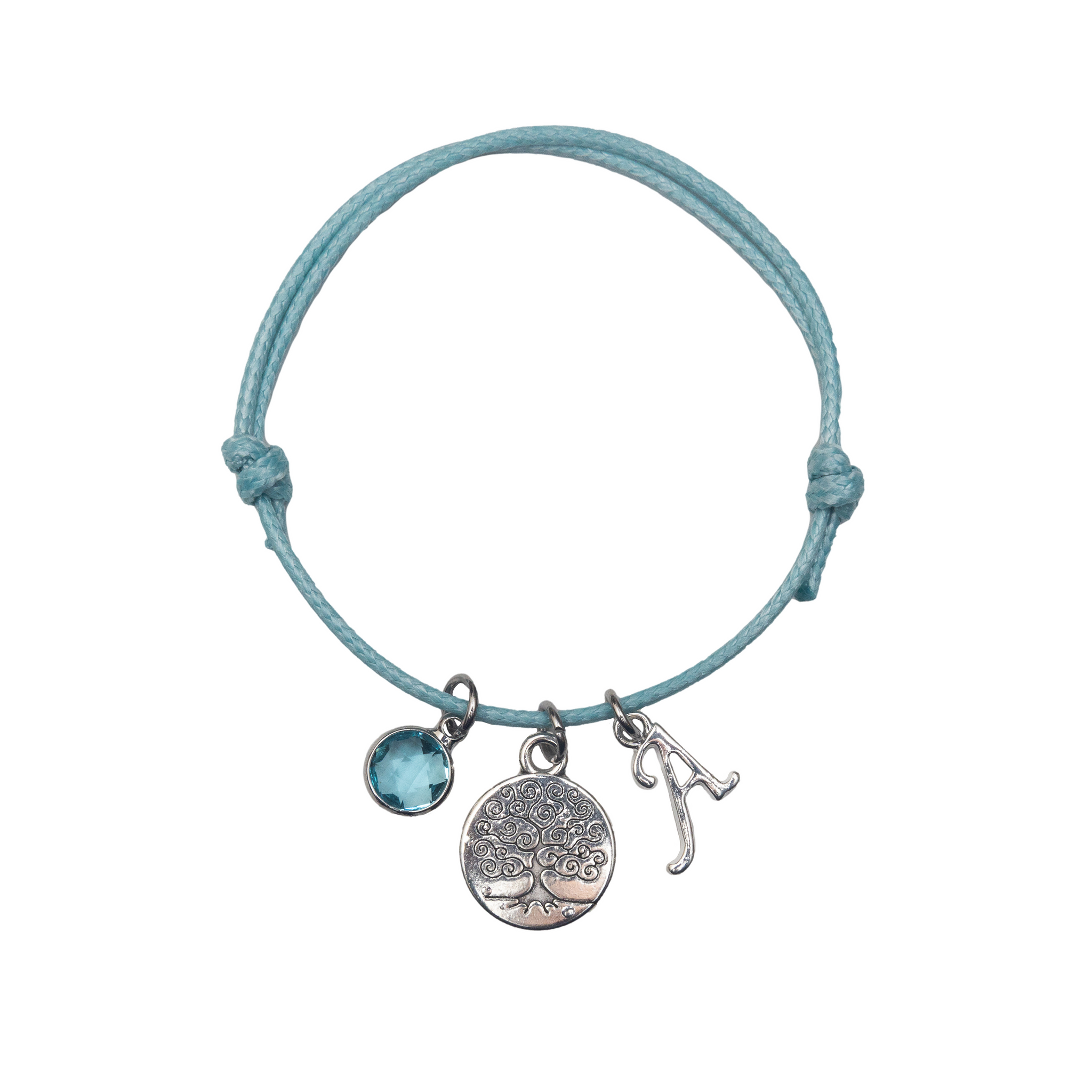 Personalised Tree Cotton Bracelet