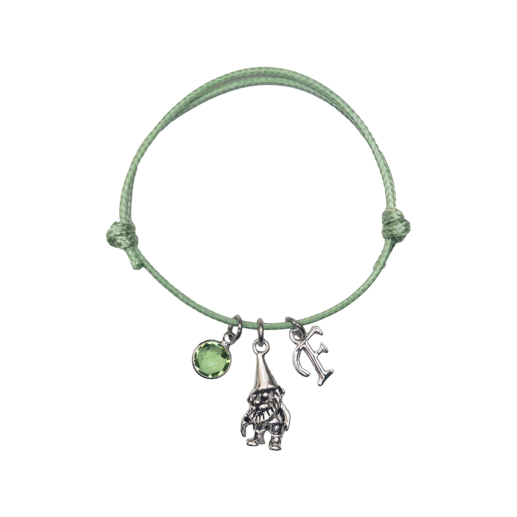 Personalised Gnome Cord Bracelet
