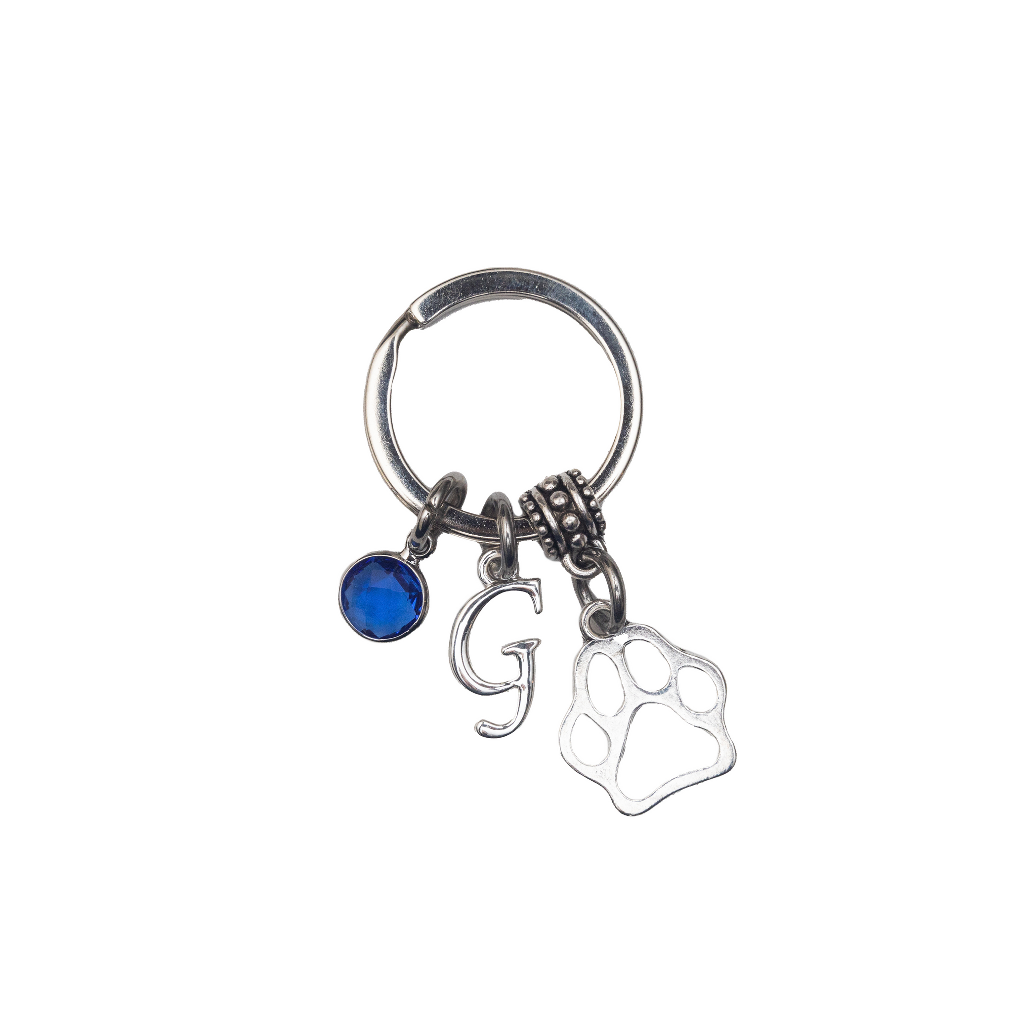 Personalised Paw Print Keyring