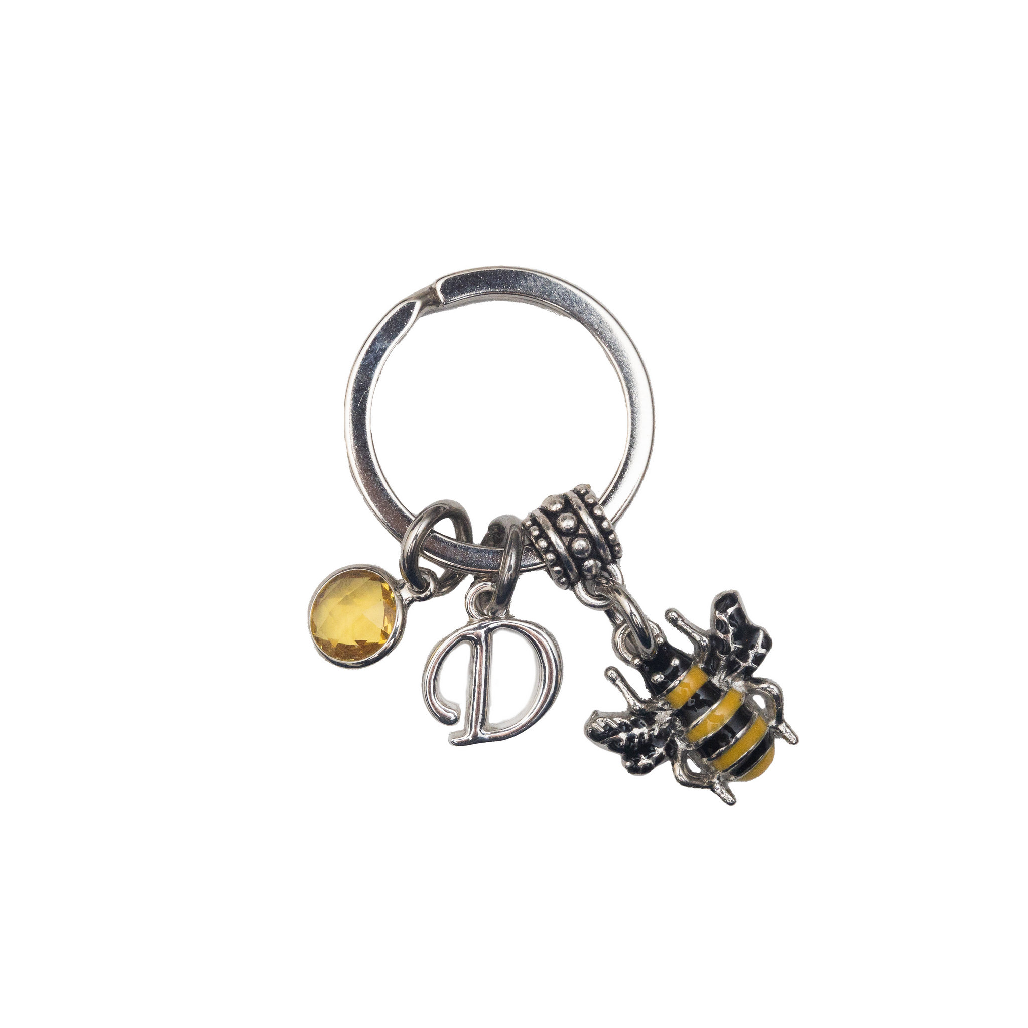 Personalised Bumble Bee Keyring