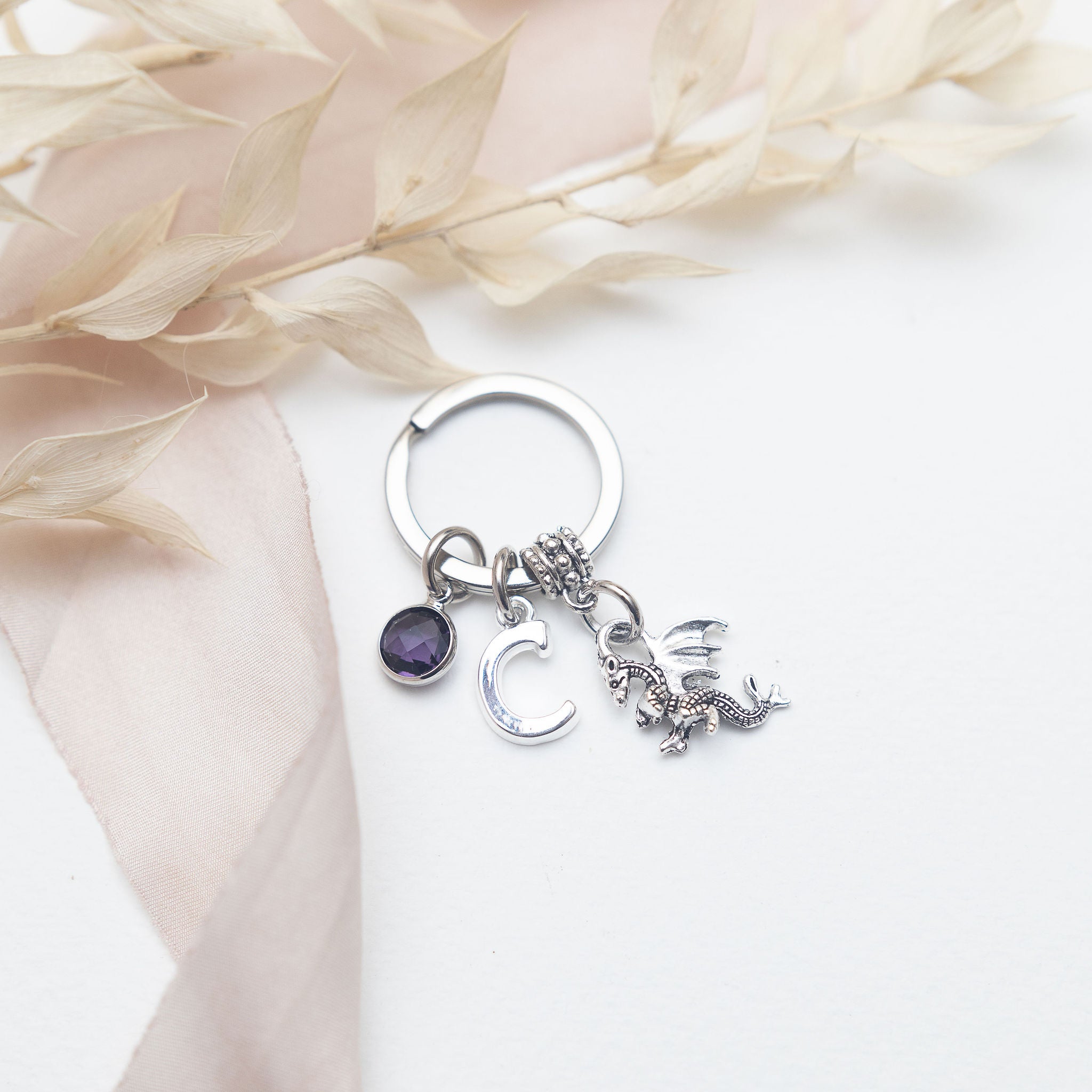 Personalised Dragon Keyring