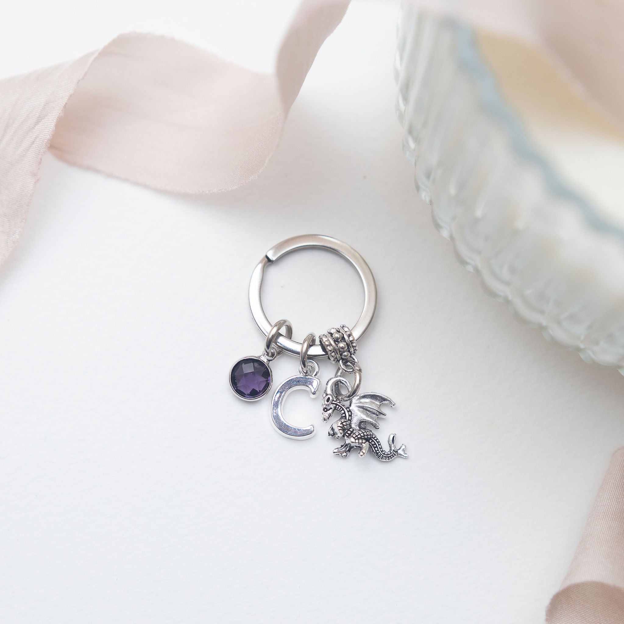 Personalised Dragon Keyring