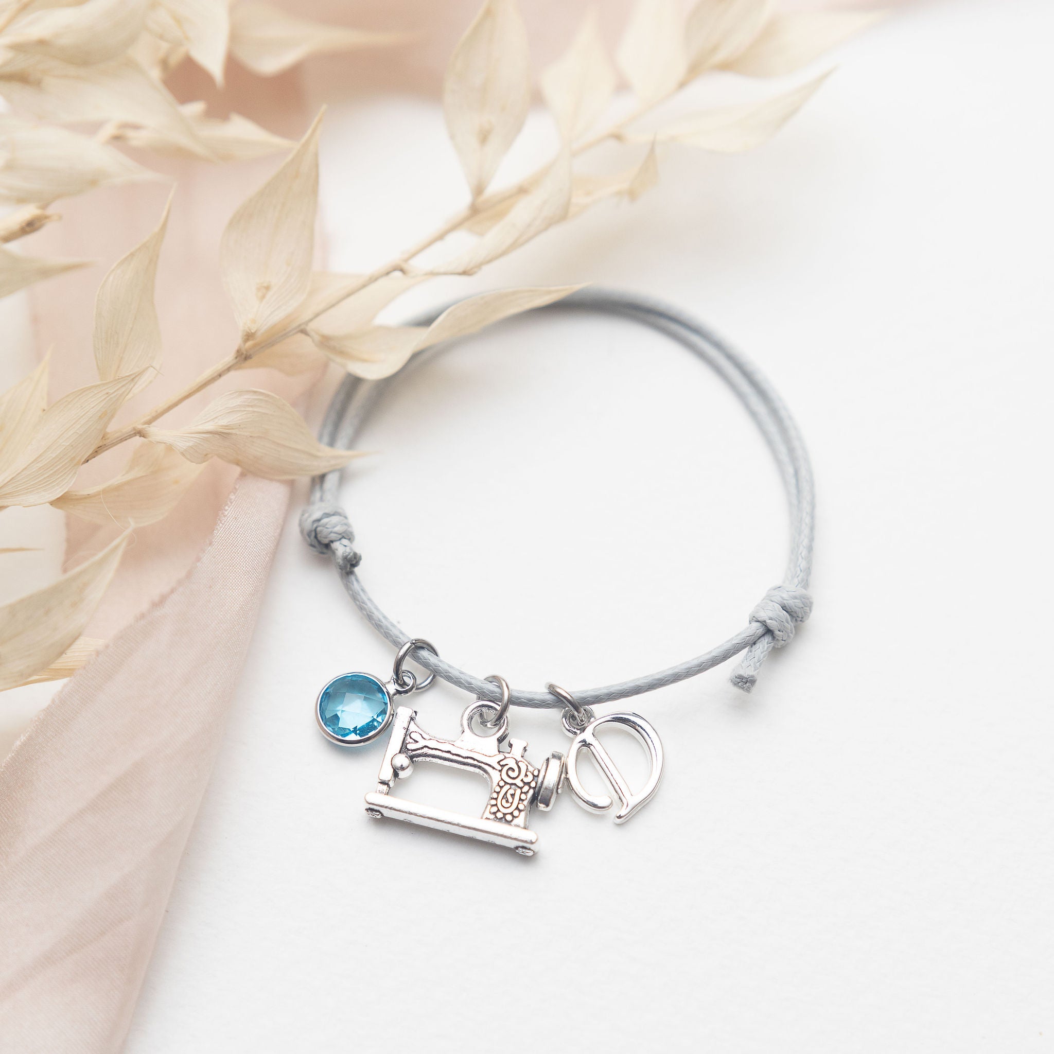 Personalised Sewing Machine Cotton Bracelet