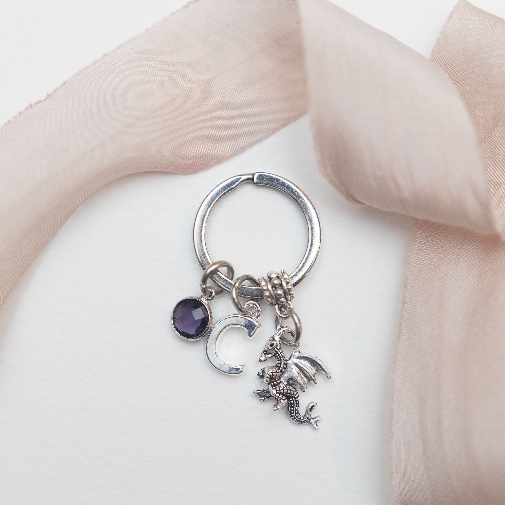 Personalised Dragon Keyring
