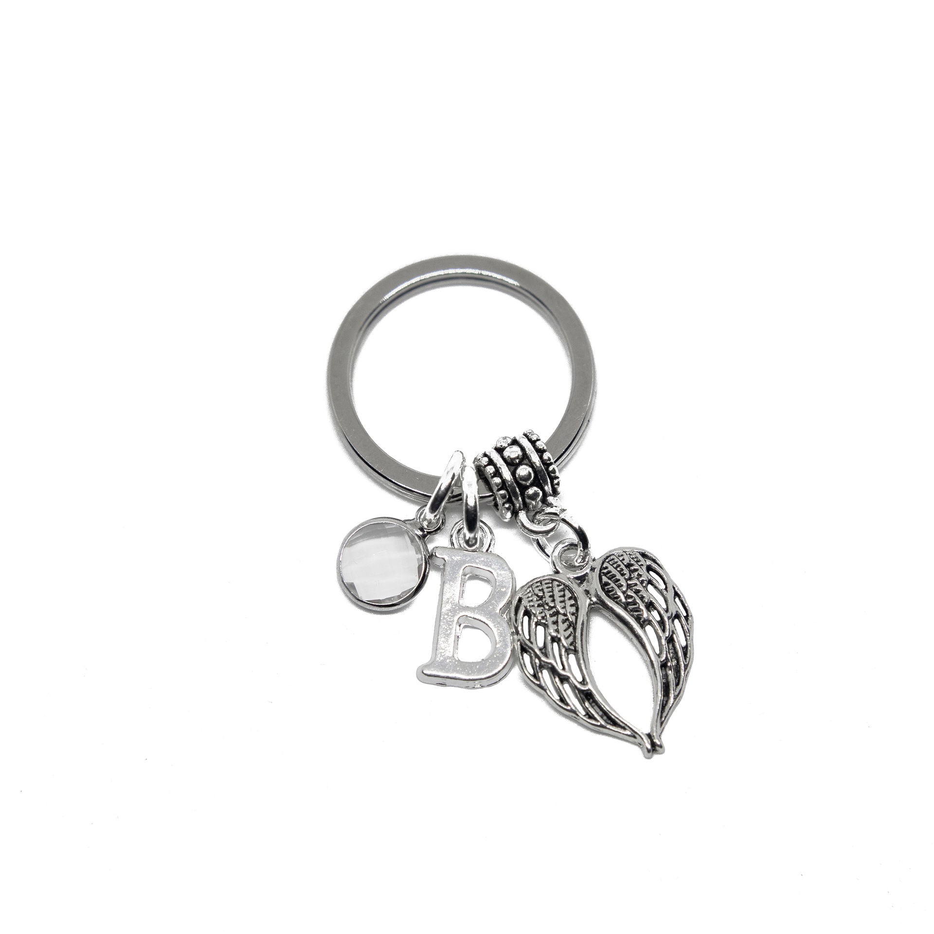 Personalised Angel Wing Keyring