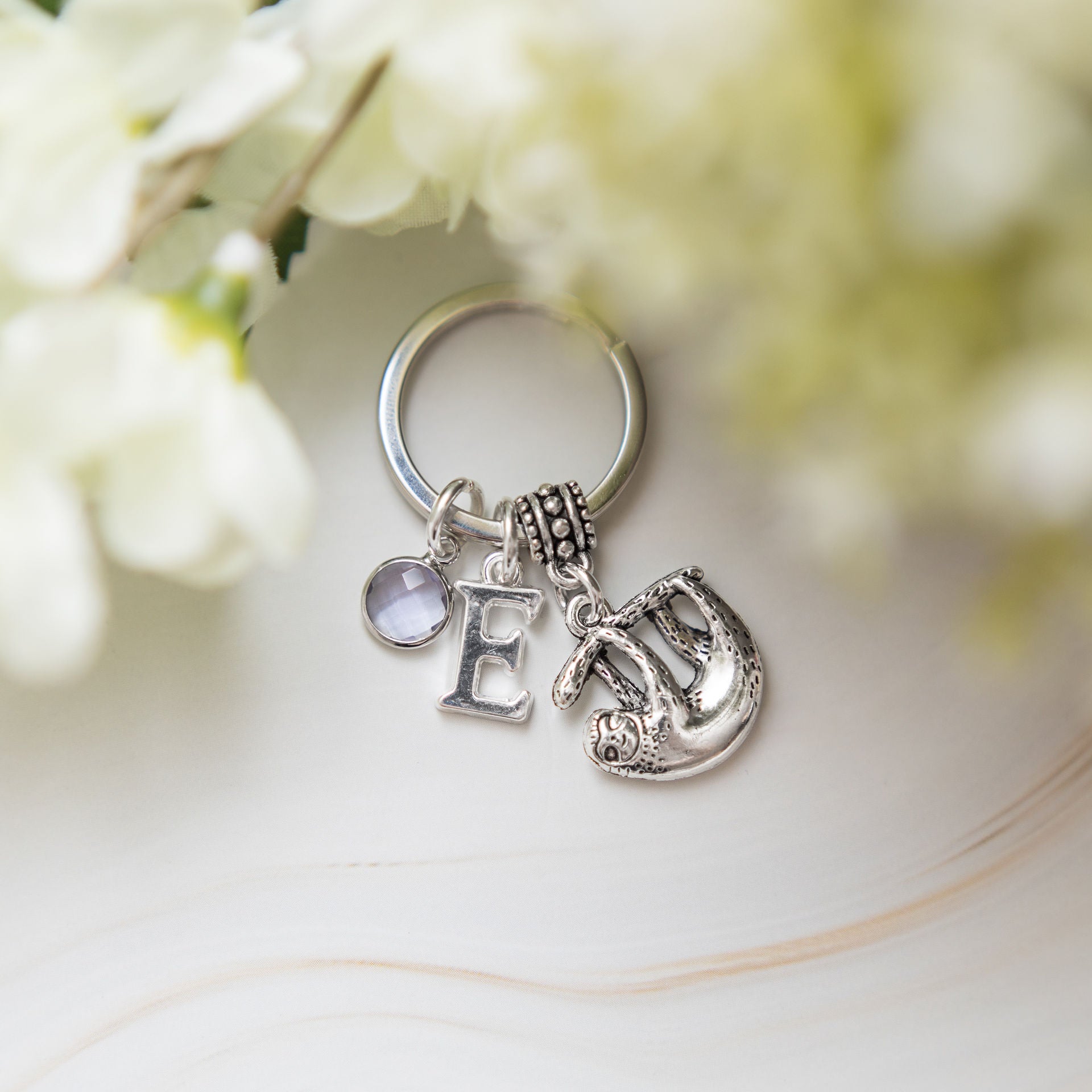 Personalised Sloth Keyring