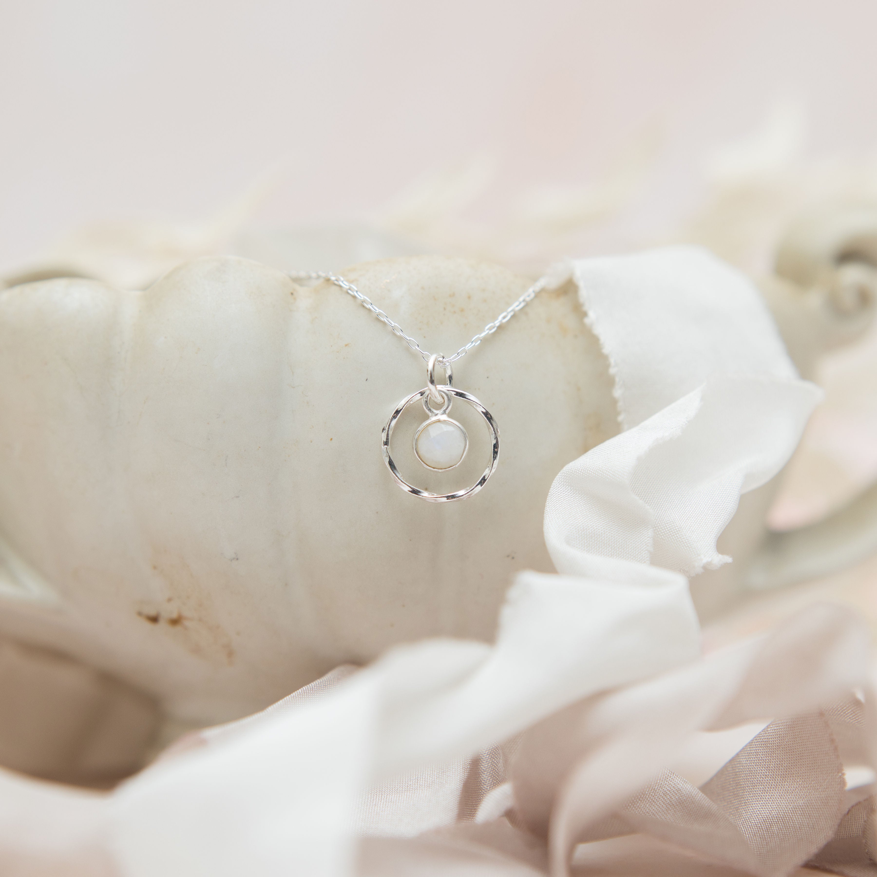 Sterling Silver Moonstone Necklace