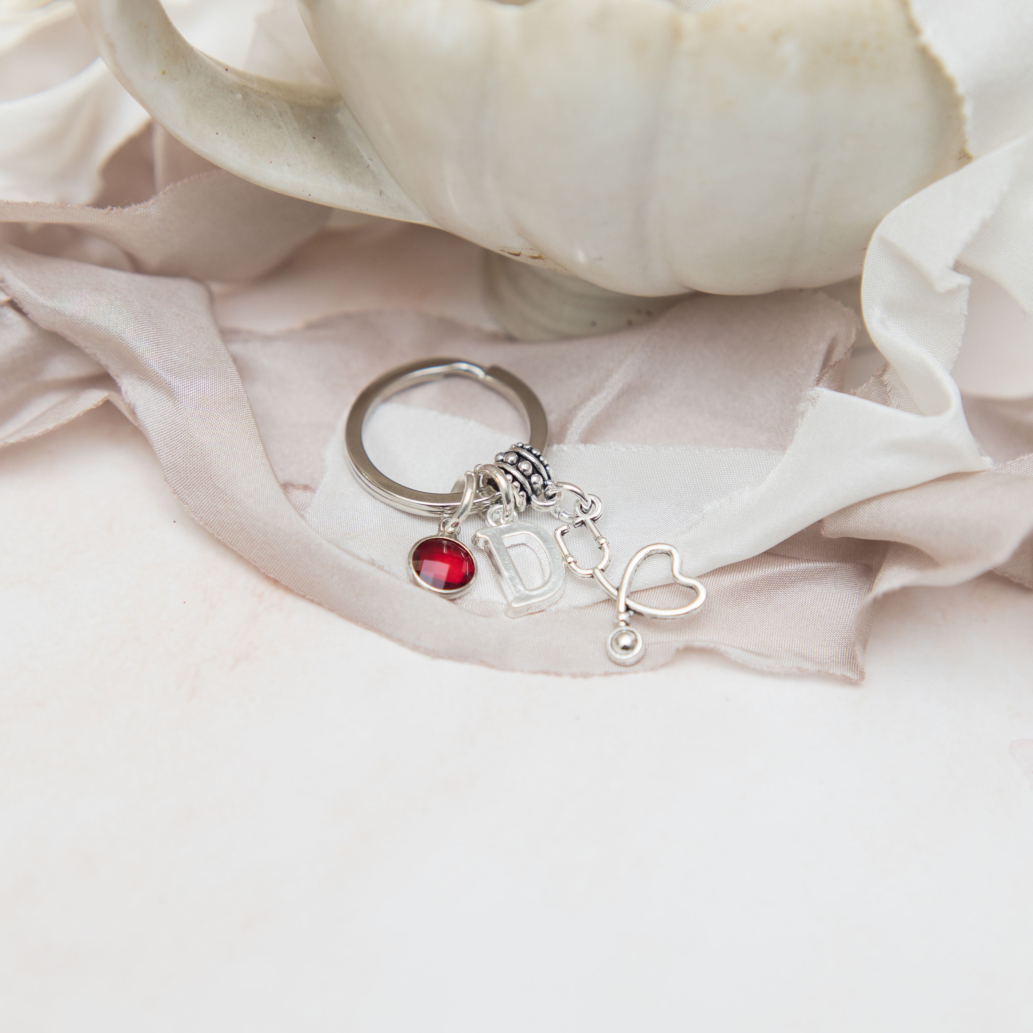 Personalised Stethoscope Keyring