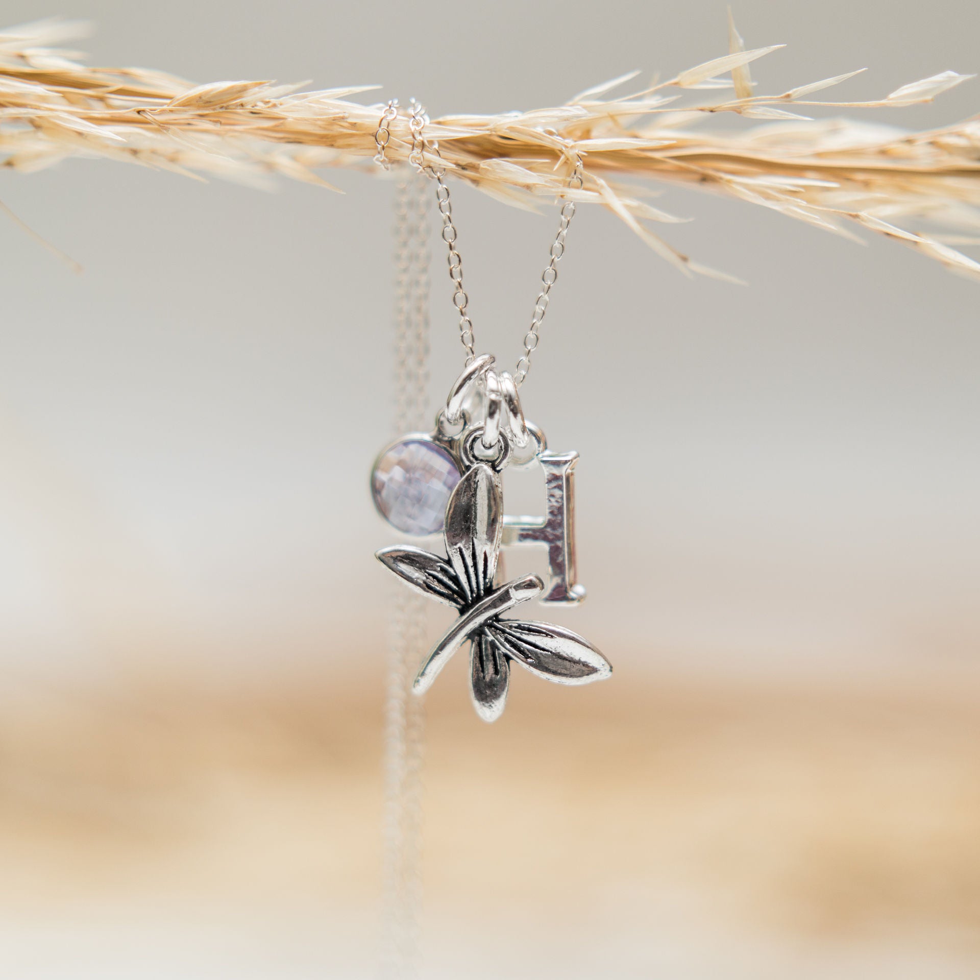 Personalised Dragonfly Necklace