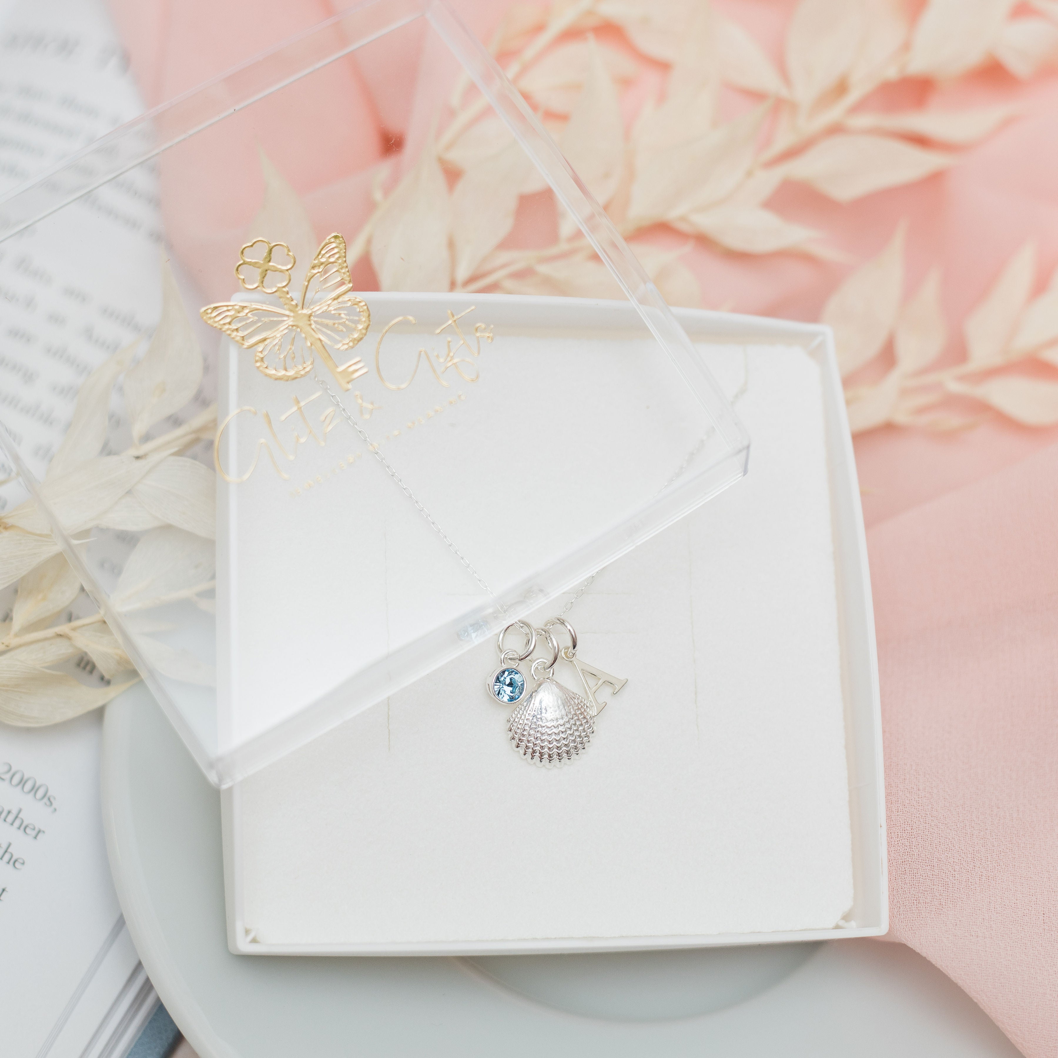 Sterling Silver Personalised Shell Necklace