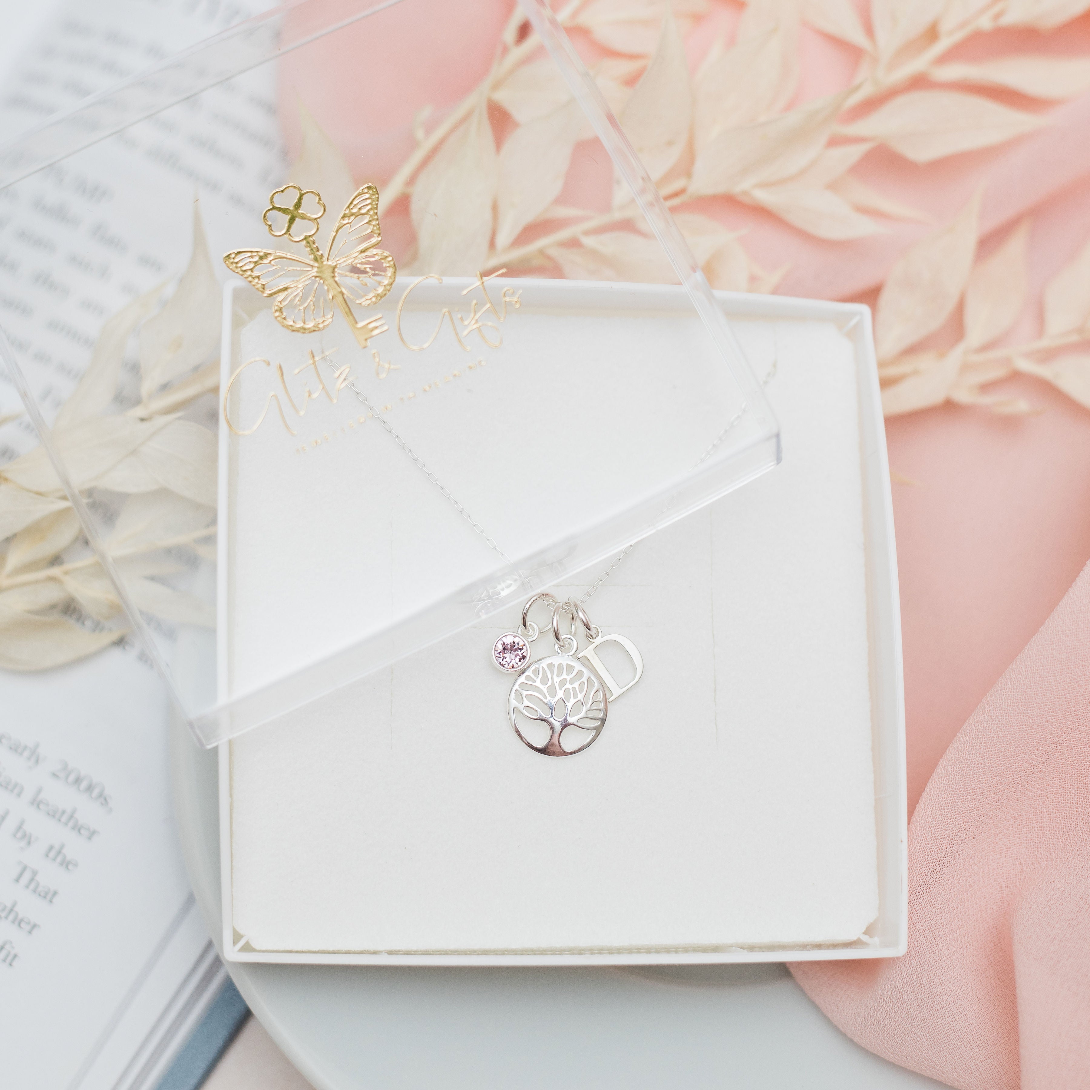 Sterling Silver Personalised Tree Necklace