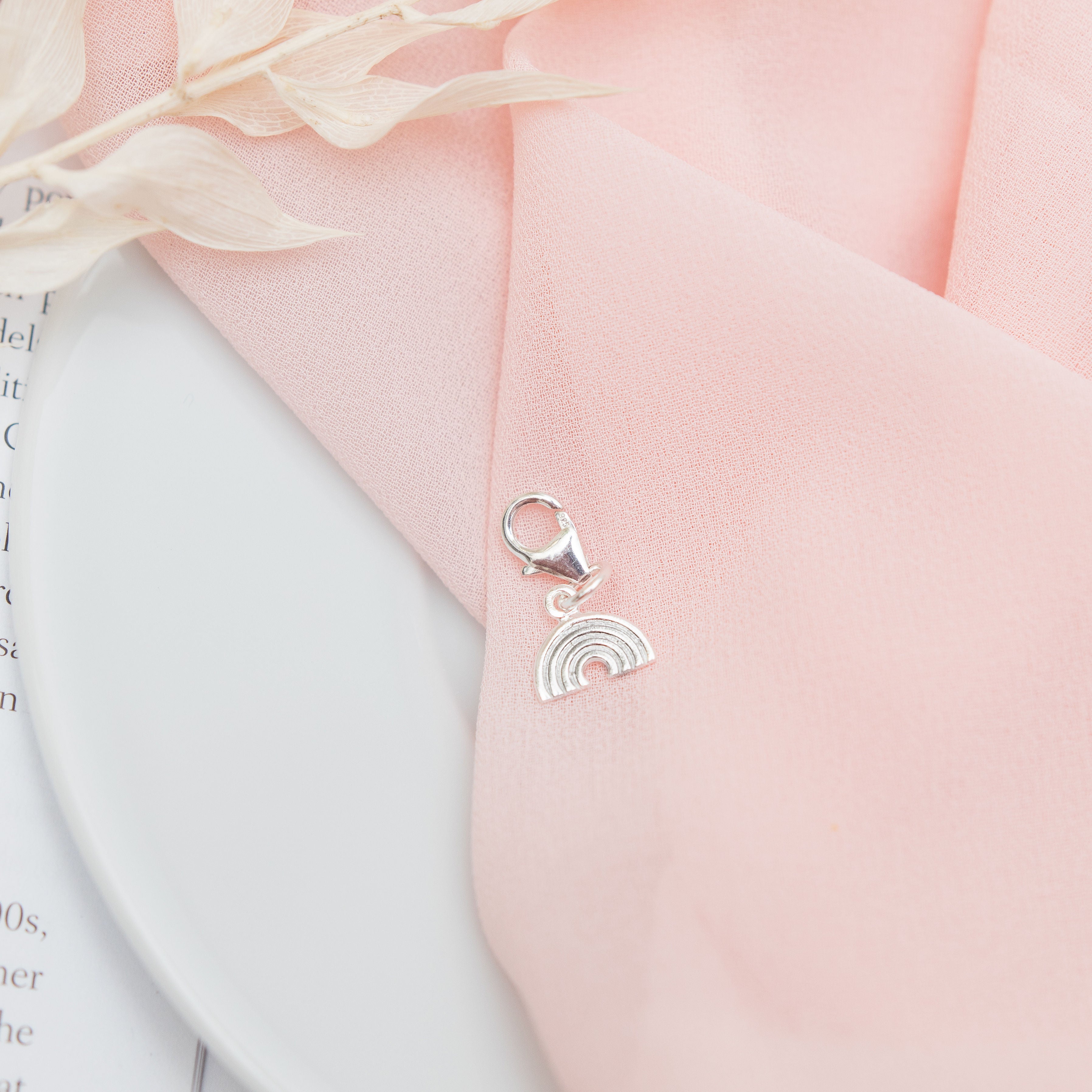 Sterling Silver Rainbow Clip Charm