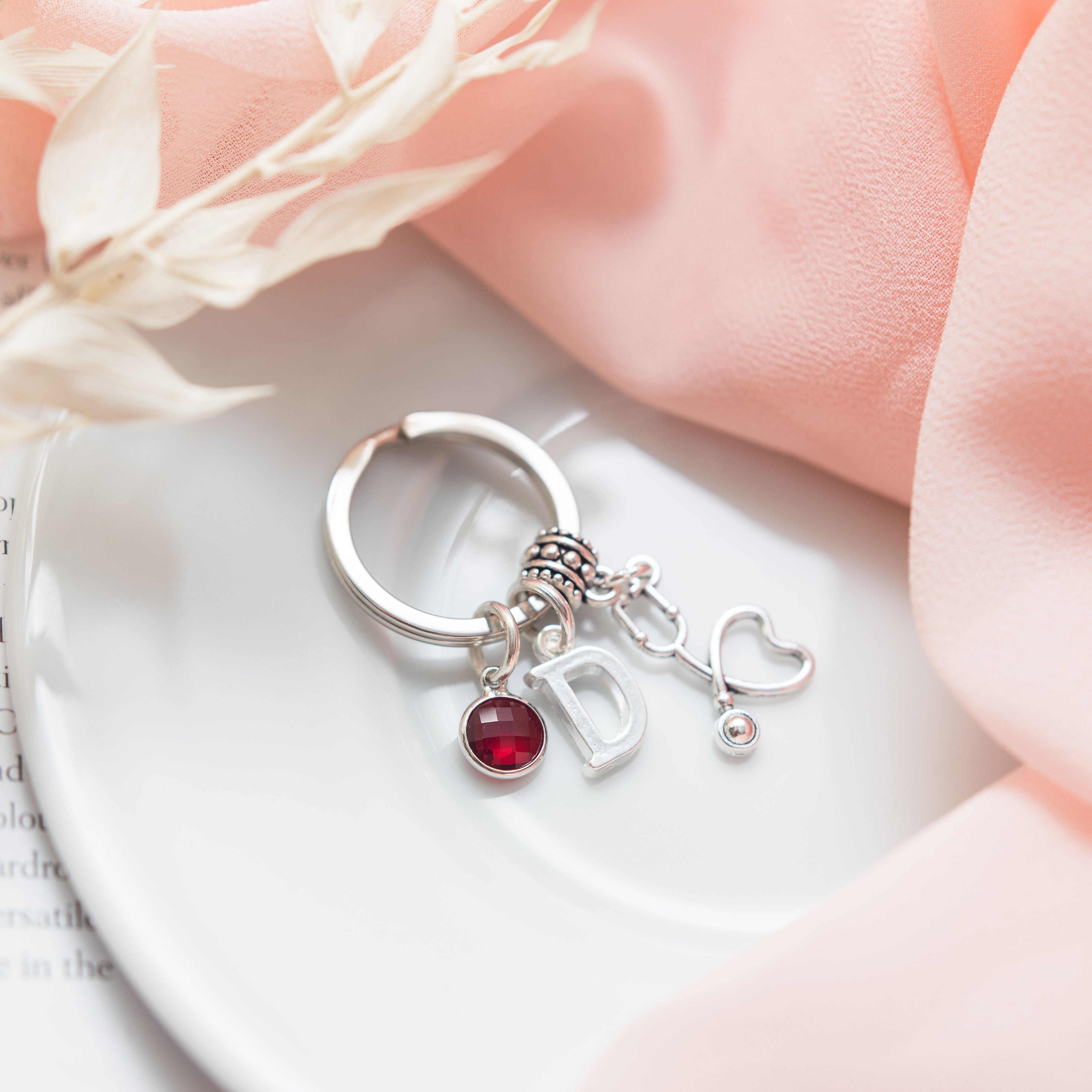 Personalised Stethoscope Keyring