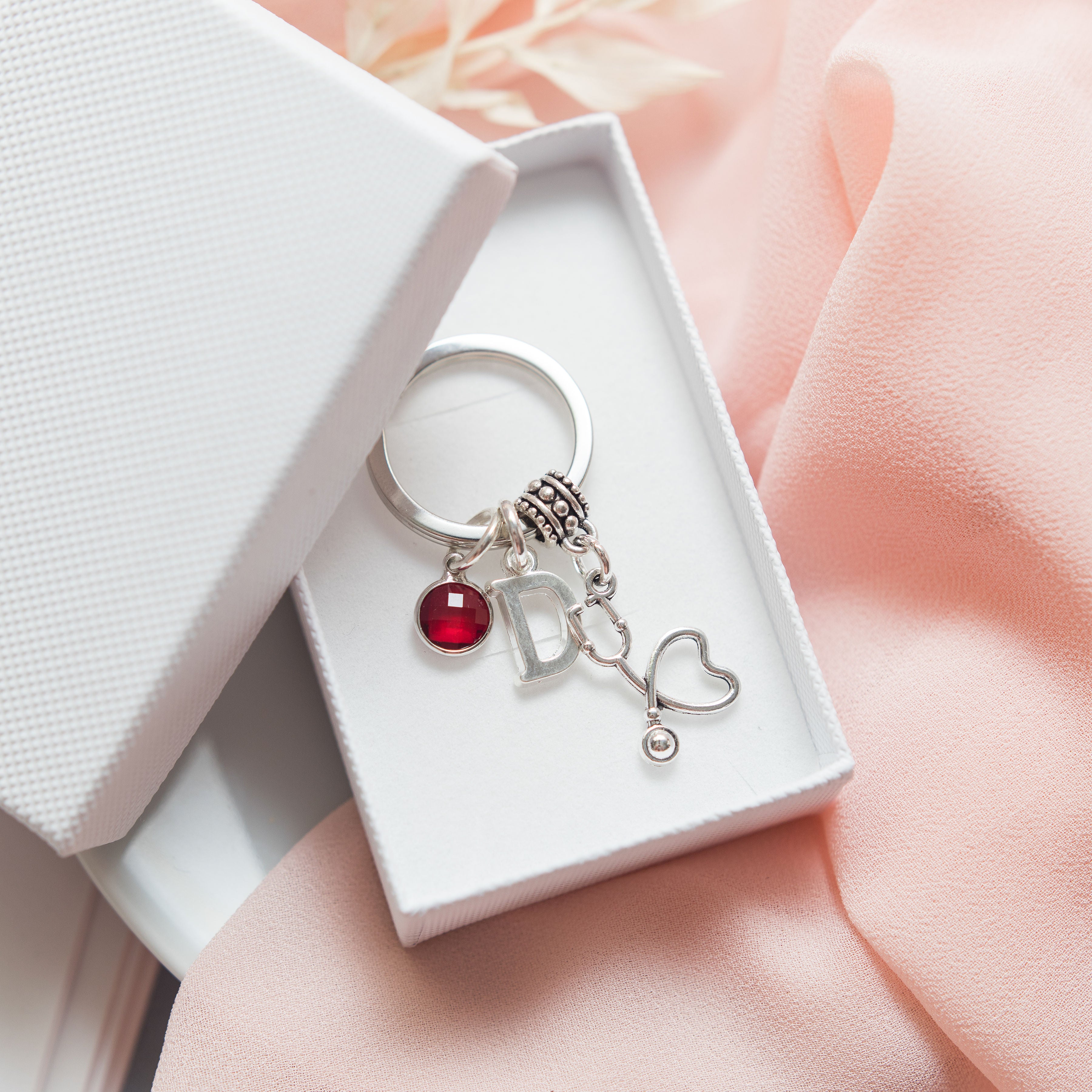 Personalised Stethoscope Keyring