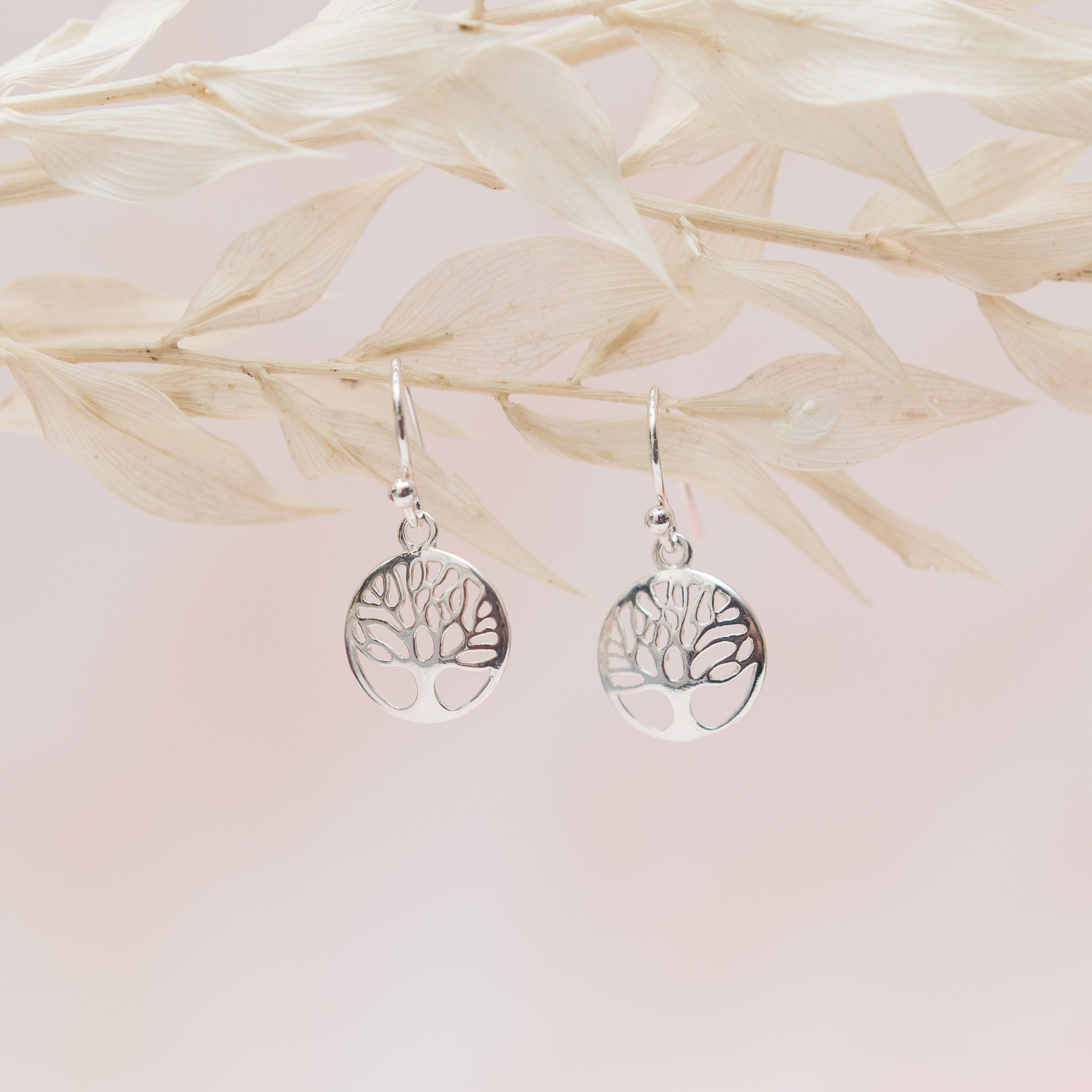 Sterling Silver Tree Earrings