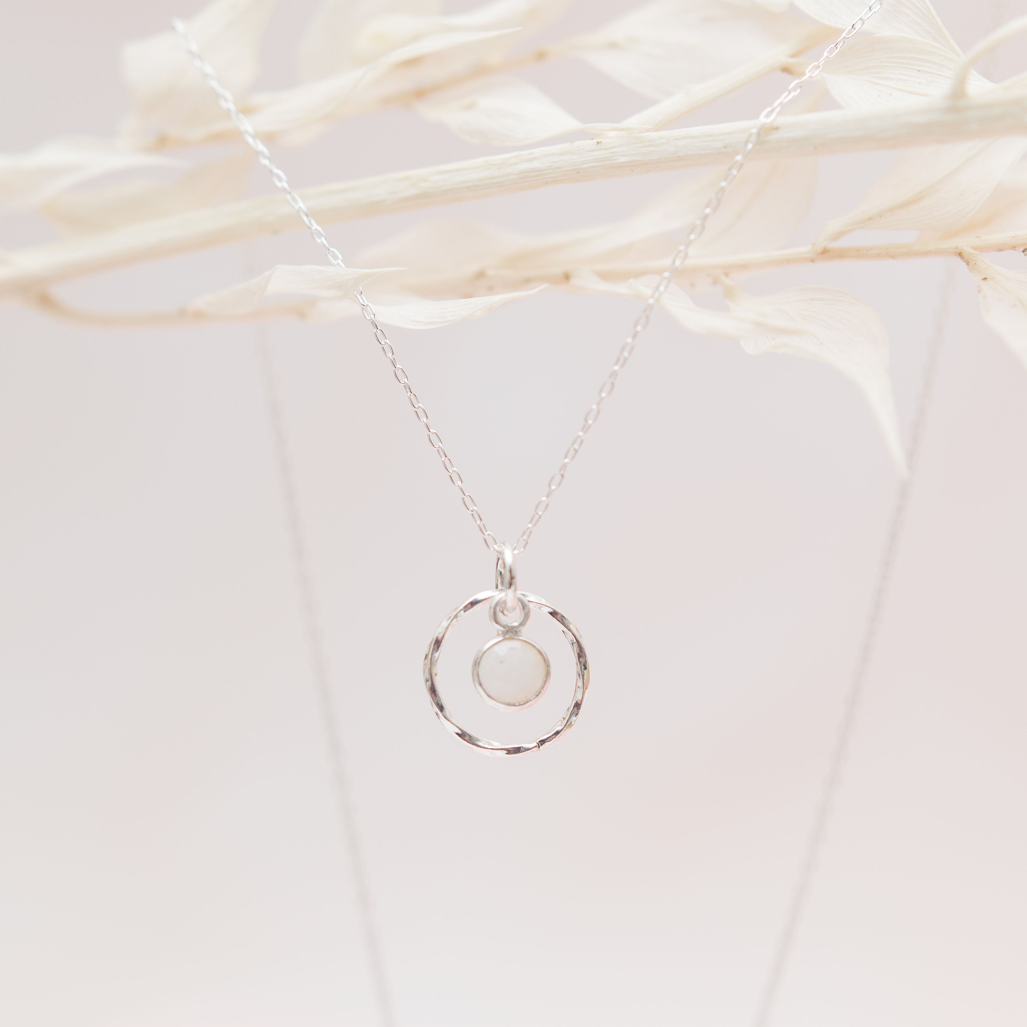 Sterling Silver Moonstone Necklace