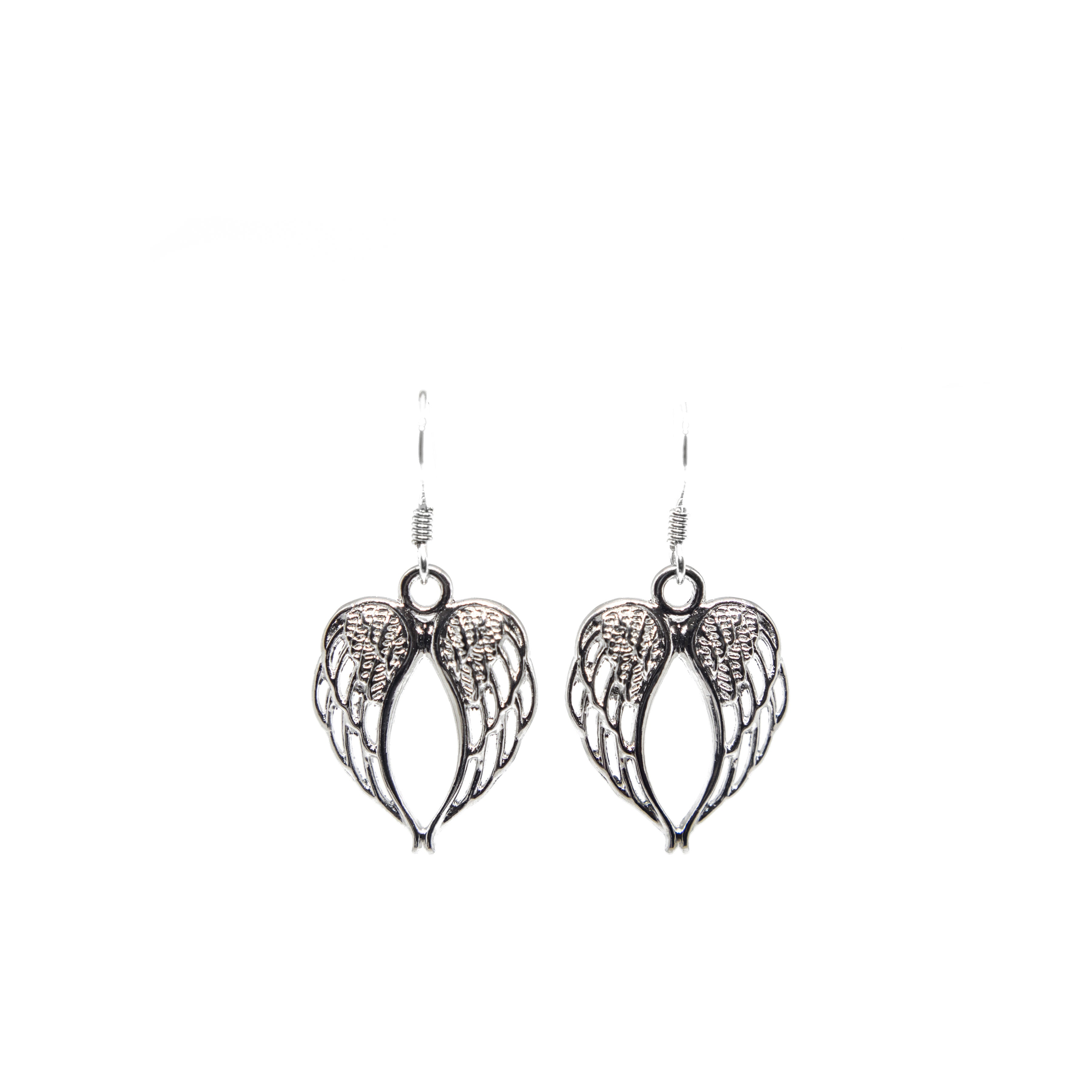 Angel Wing Charm Earrings