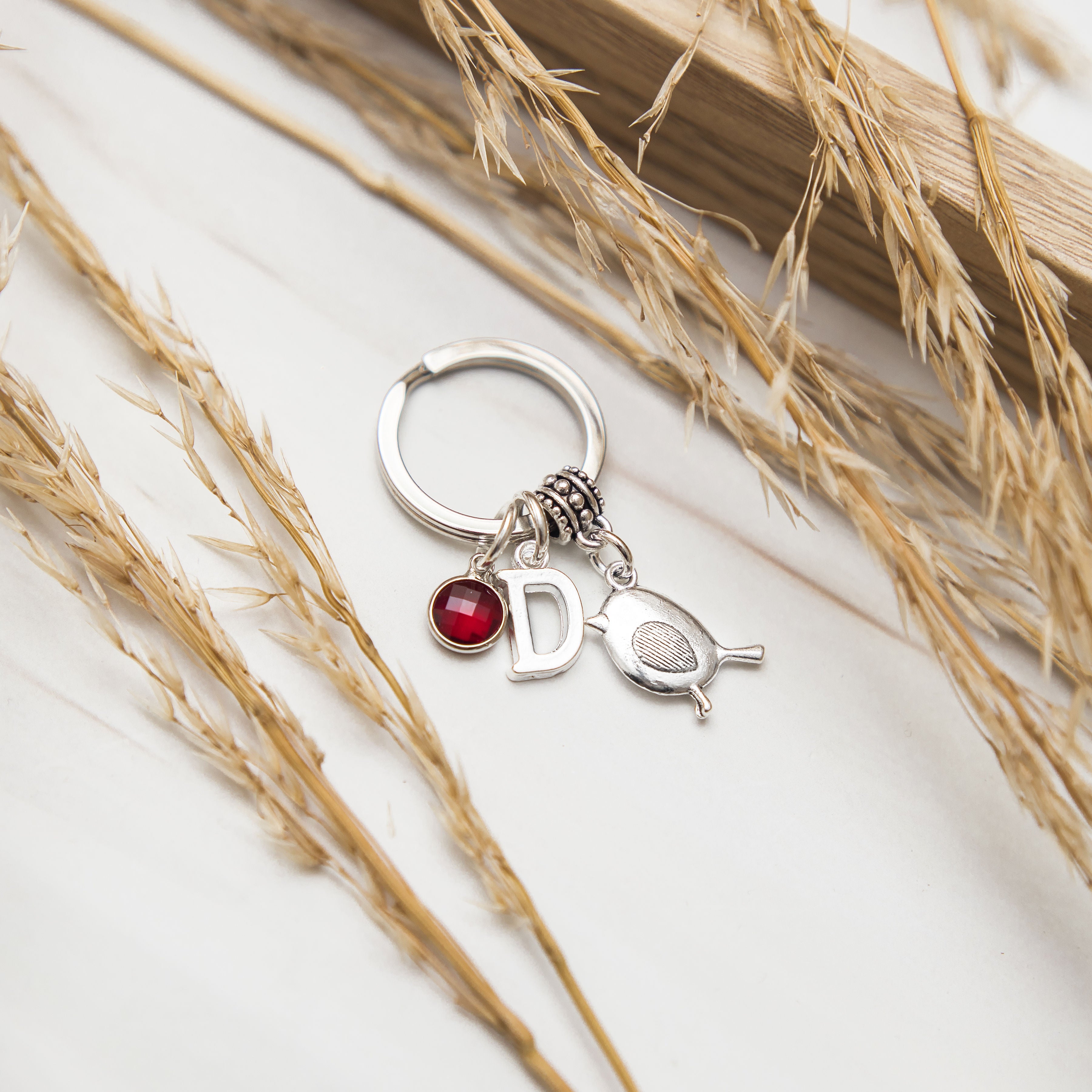 Personalised Robin Keyring