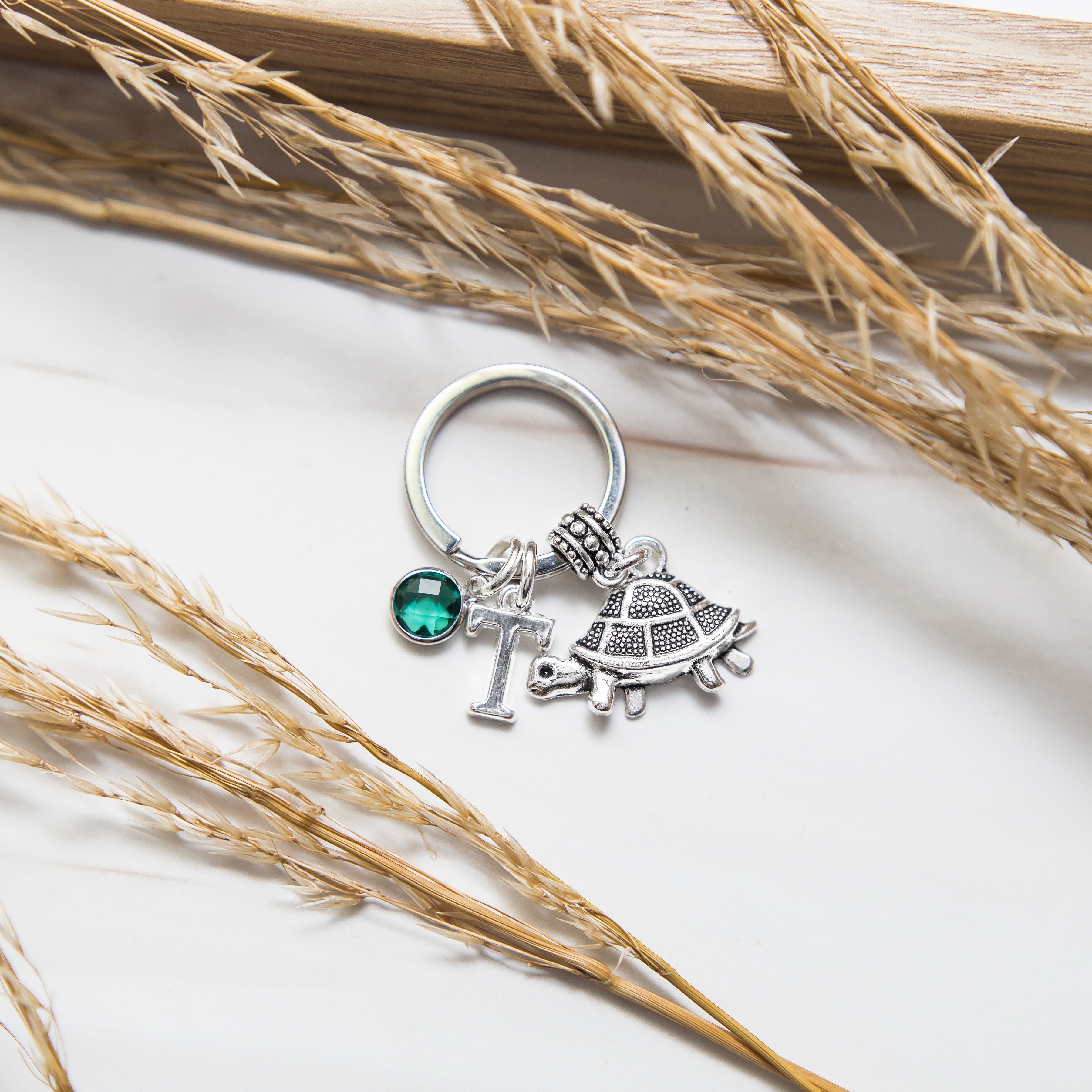 Personalised Tortoise Keyring