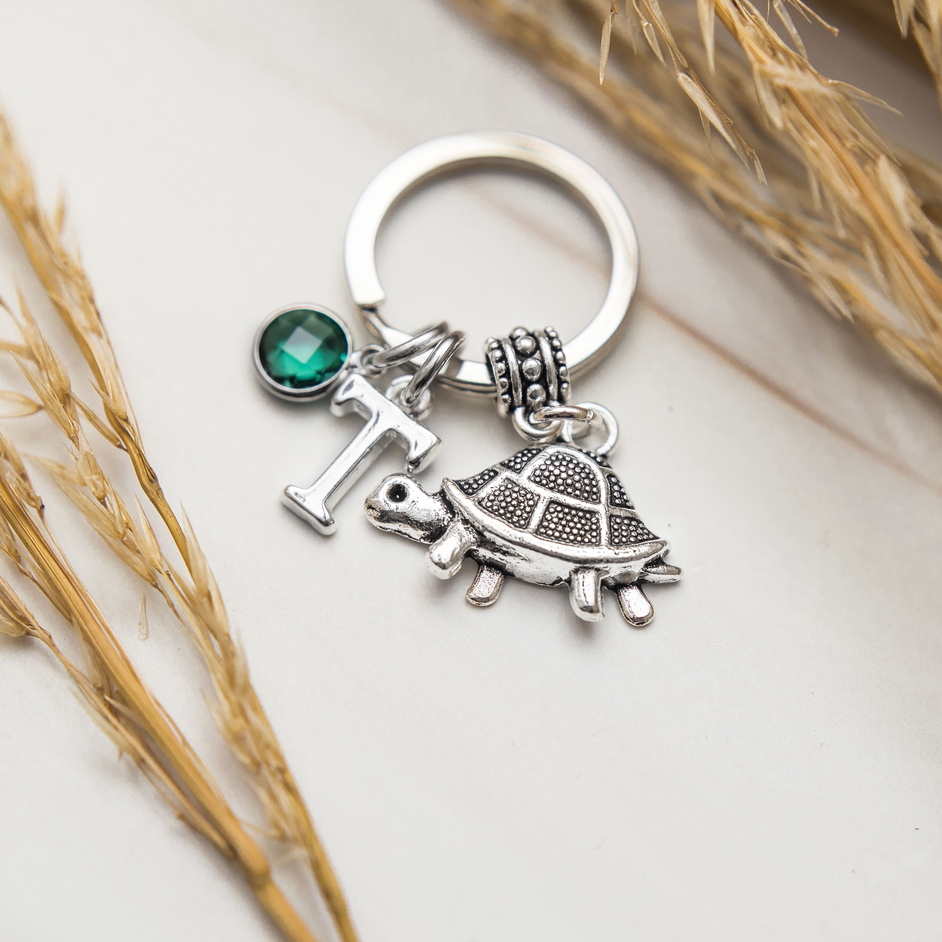 Personalised Tortoise Keyring