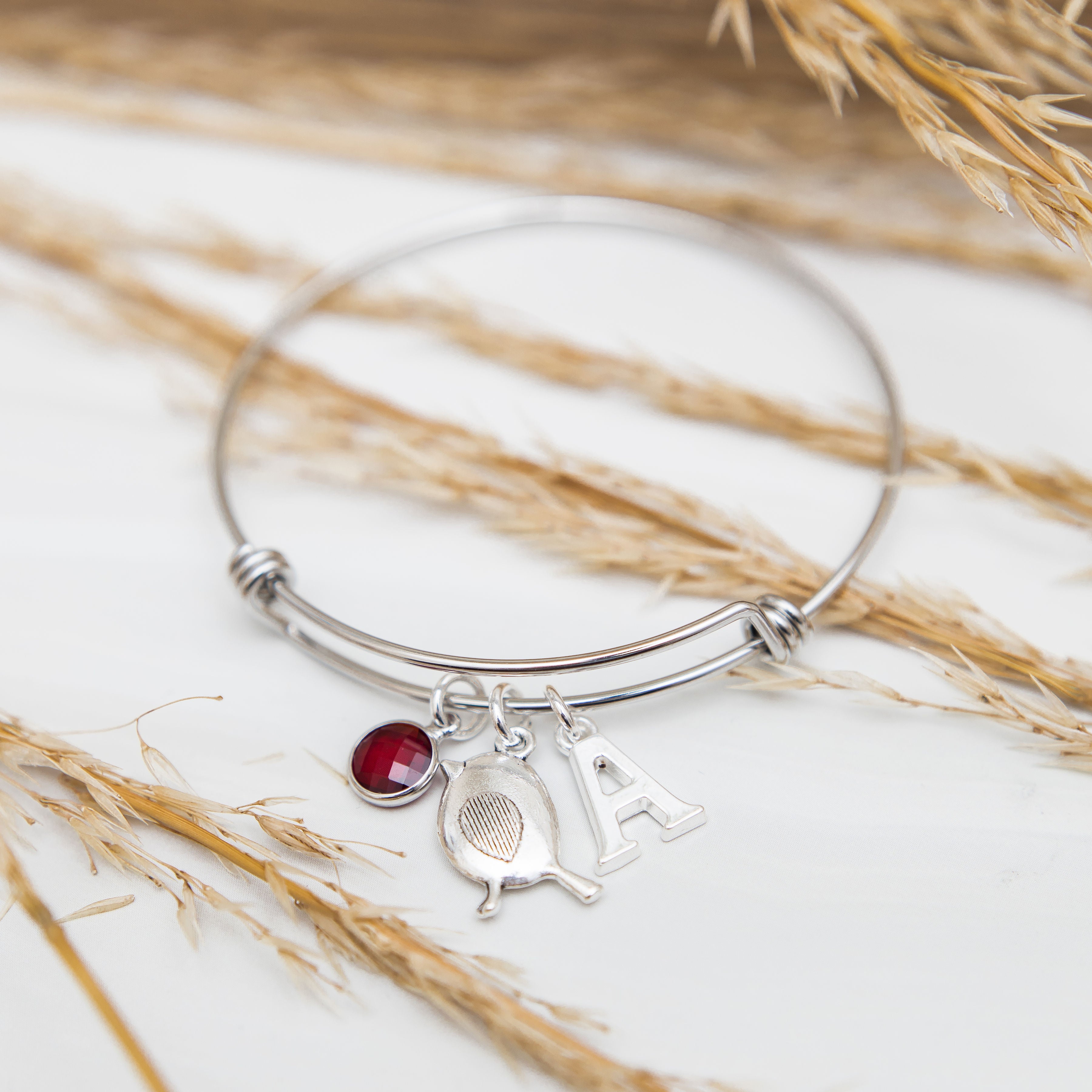 Robin bracelet, adjustable bangle, personalised gifts, remembrance gift, women's bird jewellery