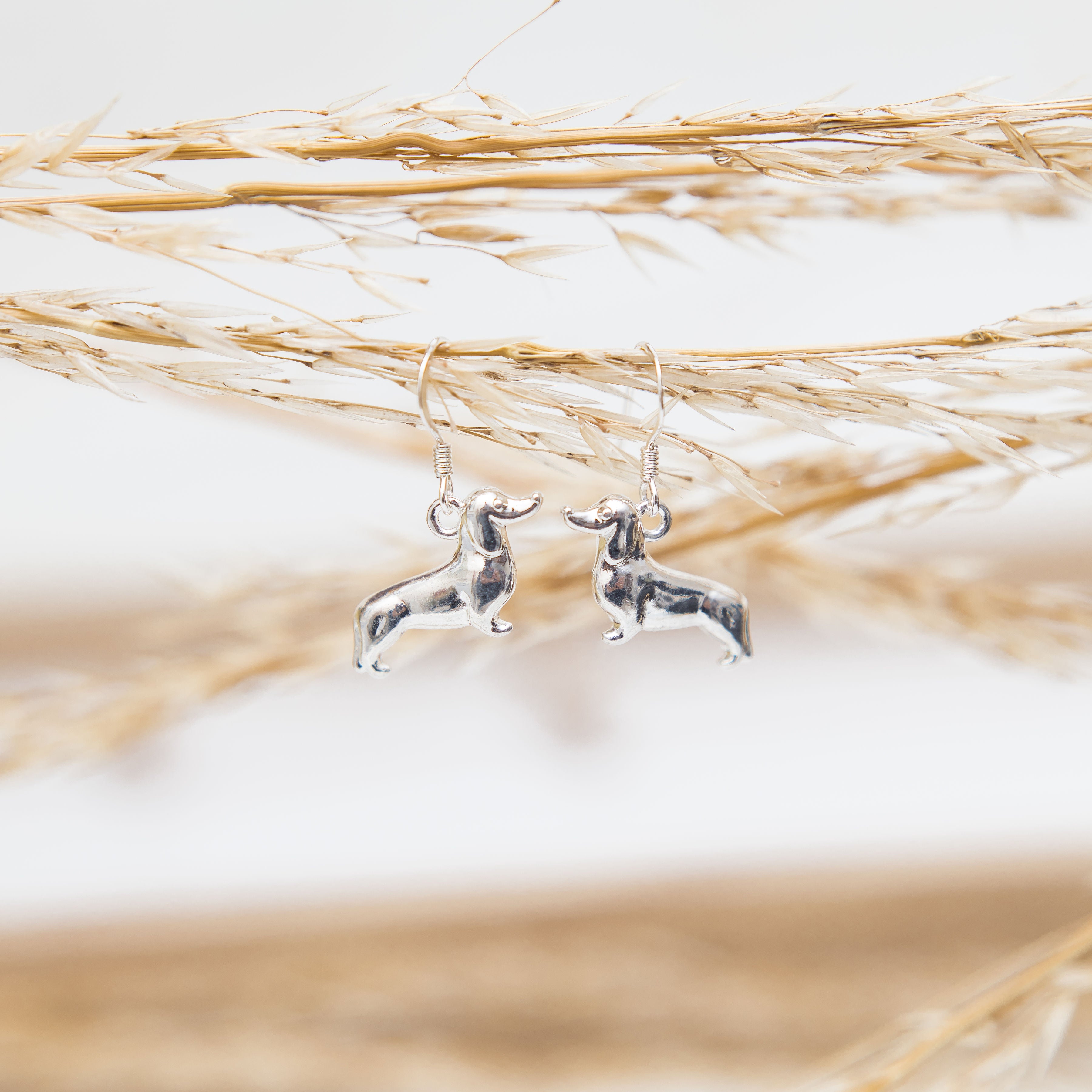 Dachshund Charm Earrings