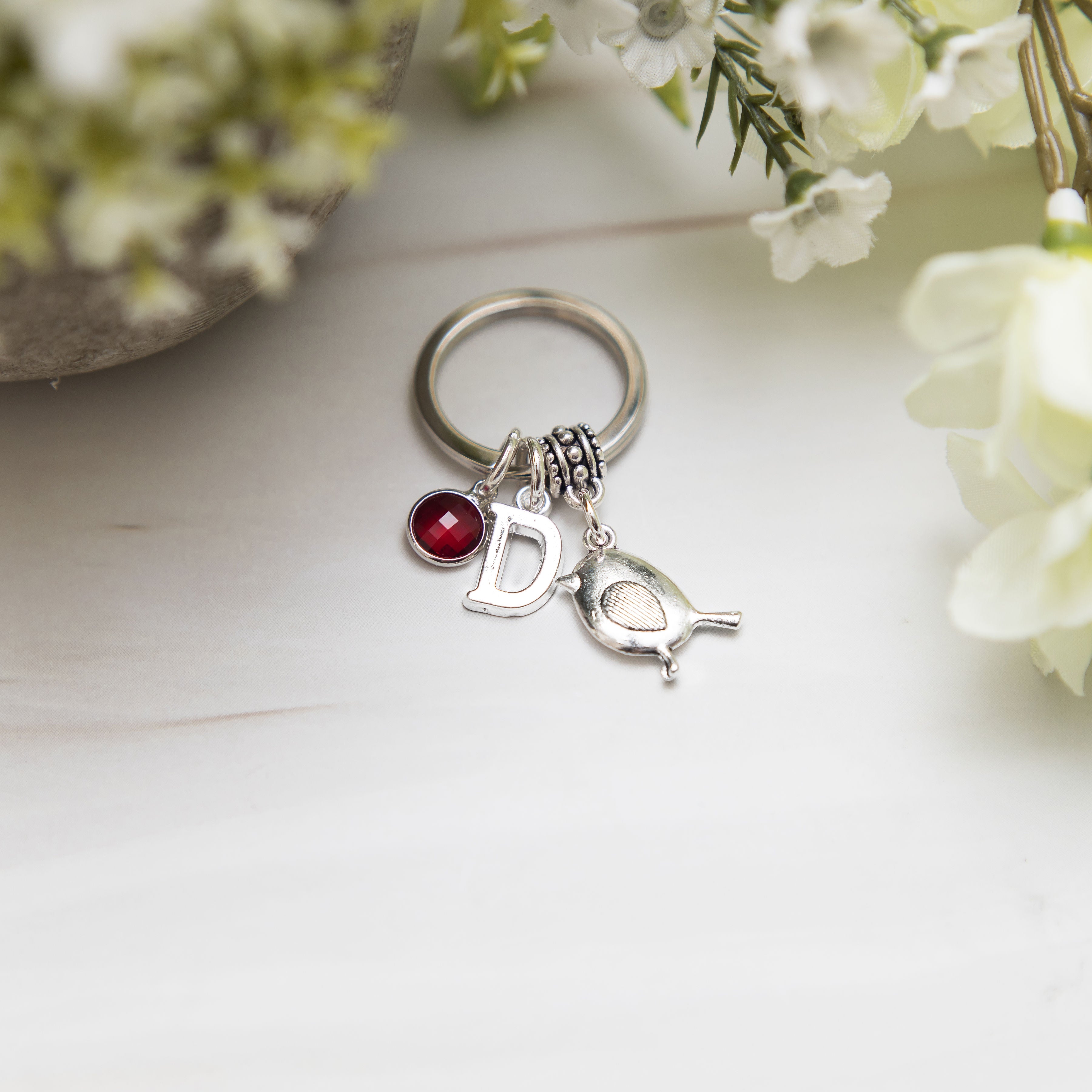 Personalised Robin Keyring