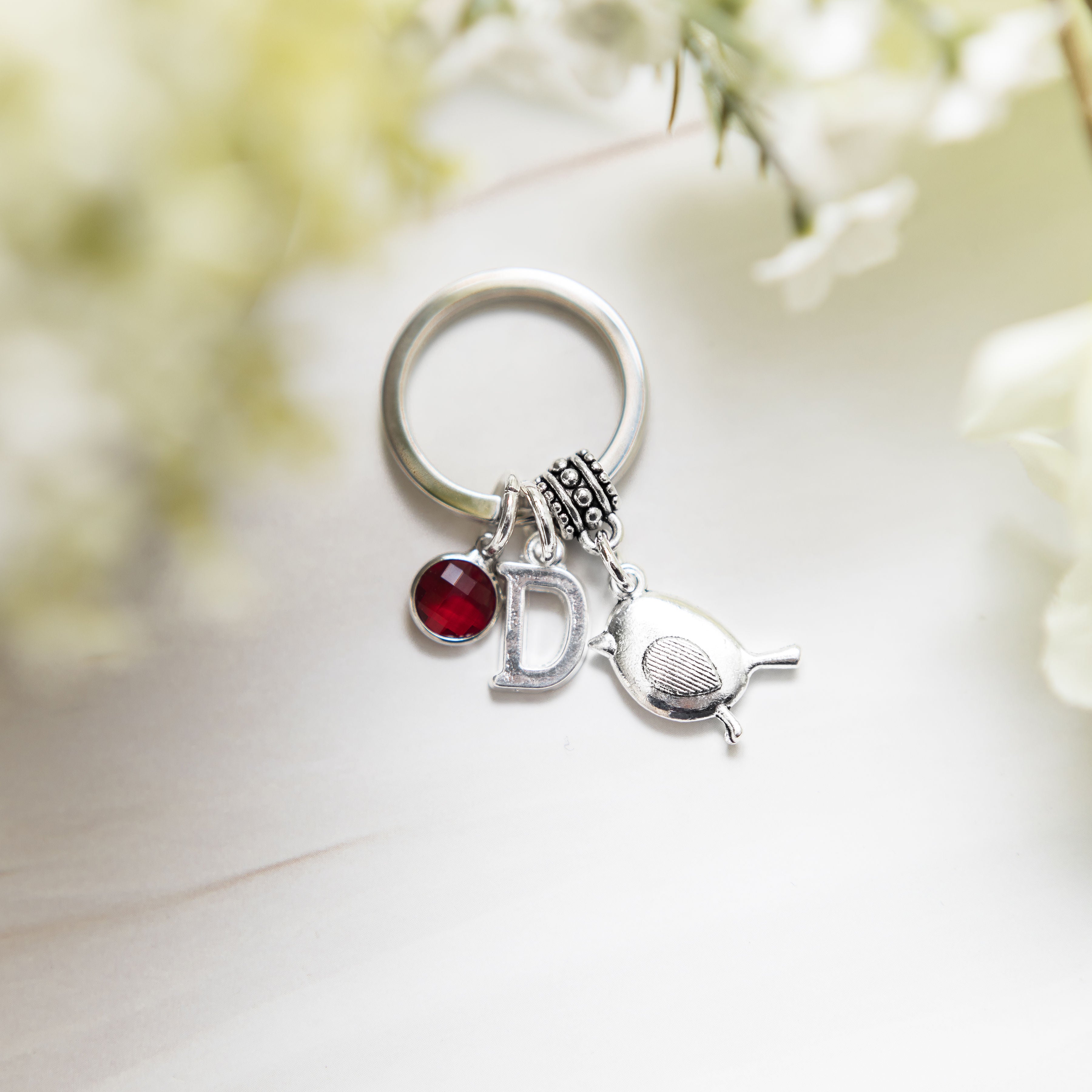 Personalised Robin Keyring