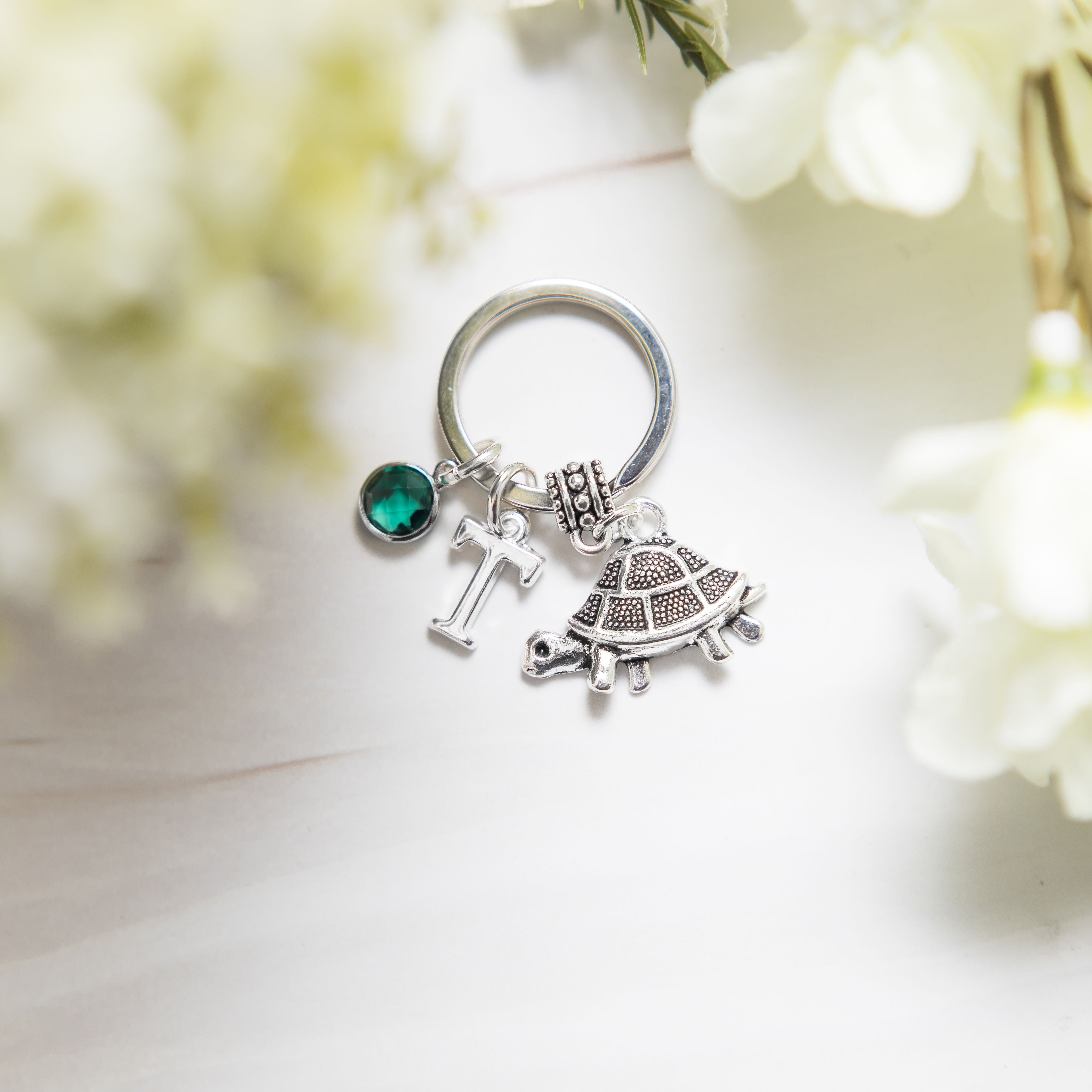 Personalised Tortoise Keyring