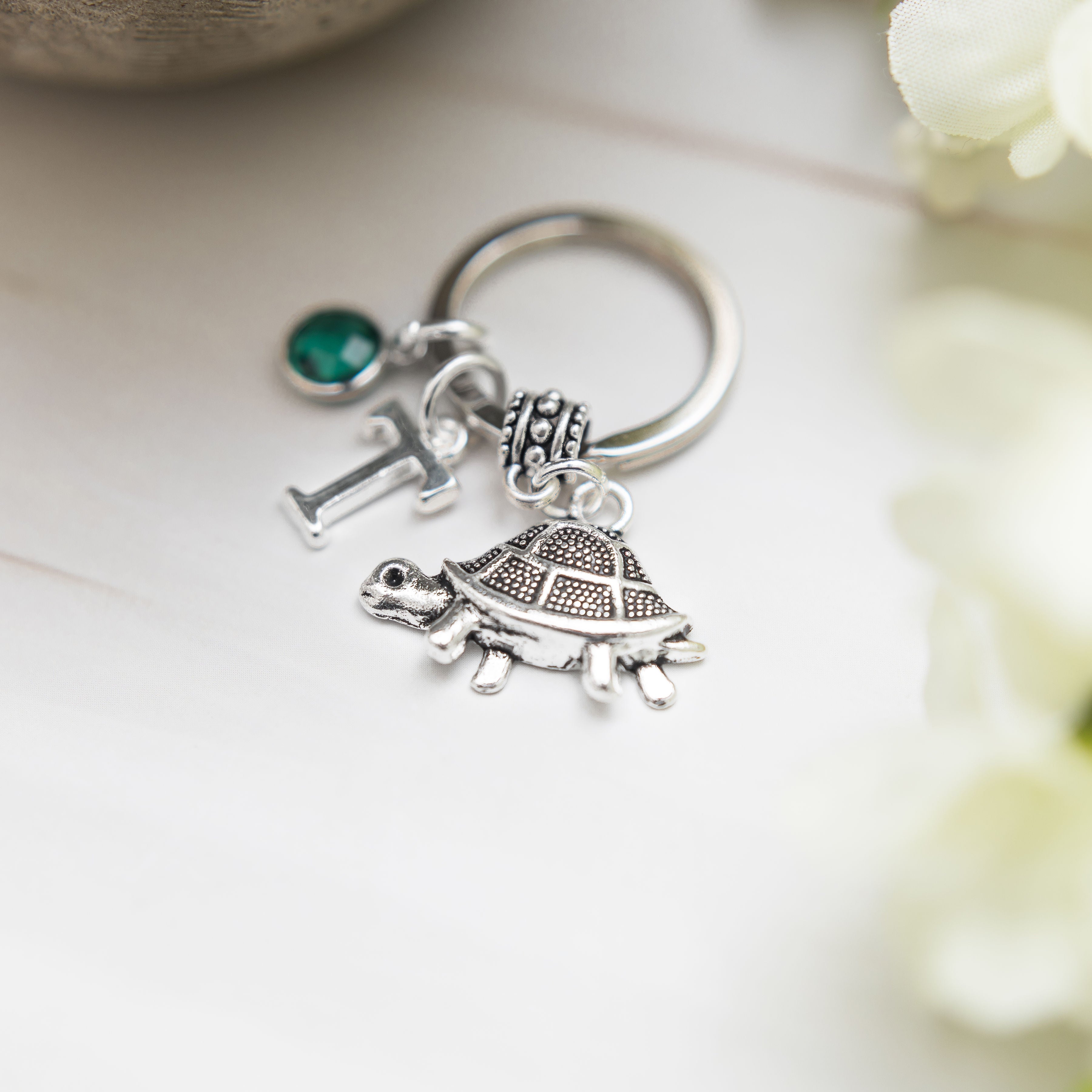 Personalised Tortoise Keyring