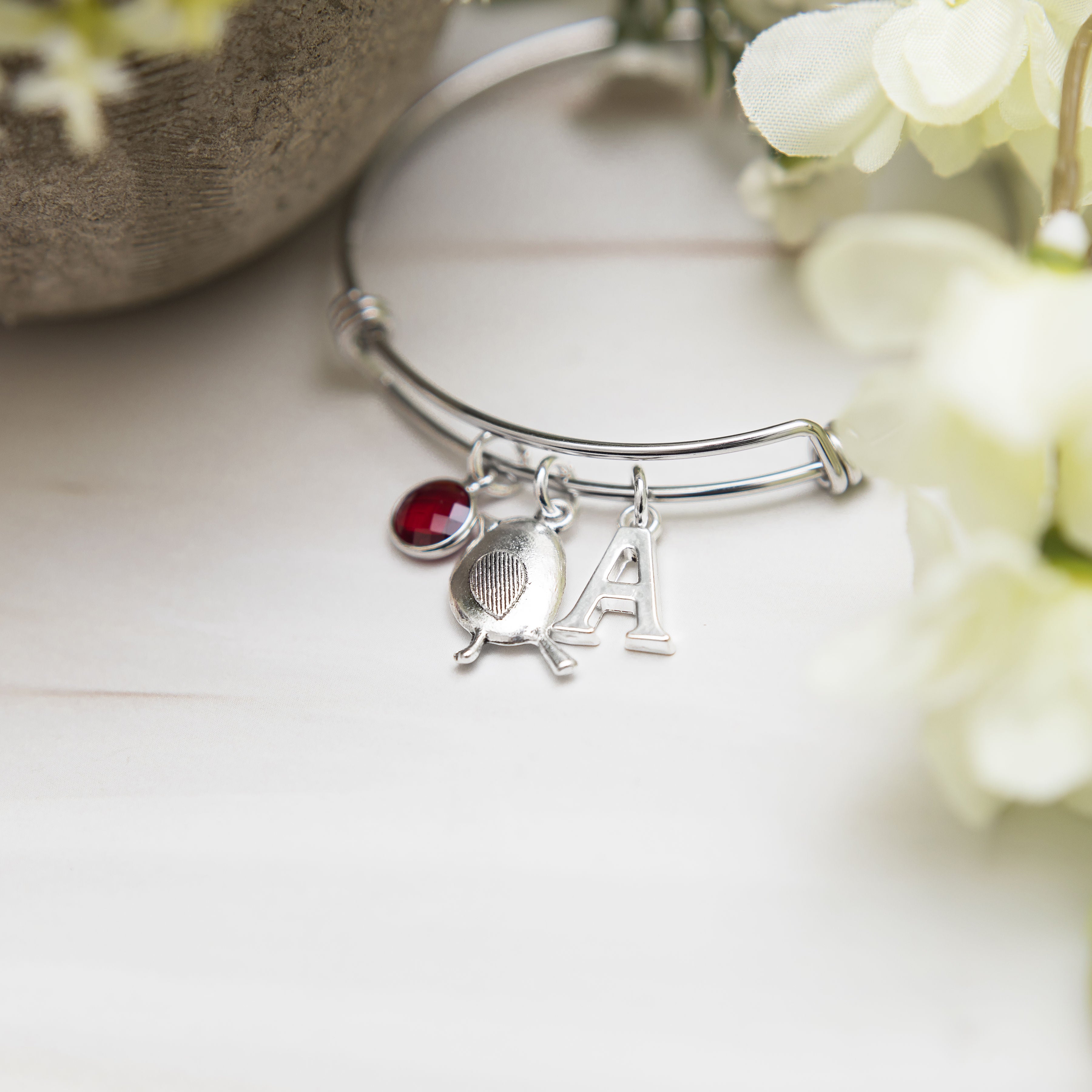 Robin bracelet, adjustable bangle, personalised gifts, remembrance gift, women's bird jewellery