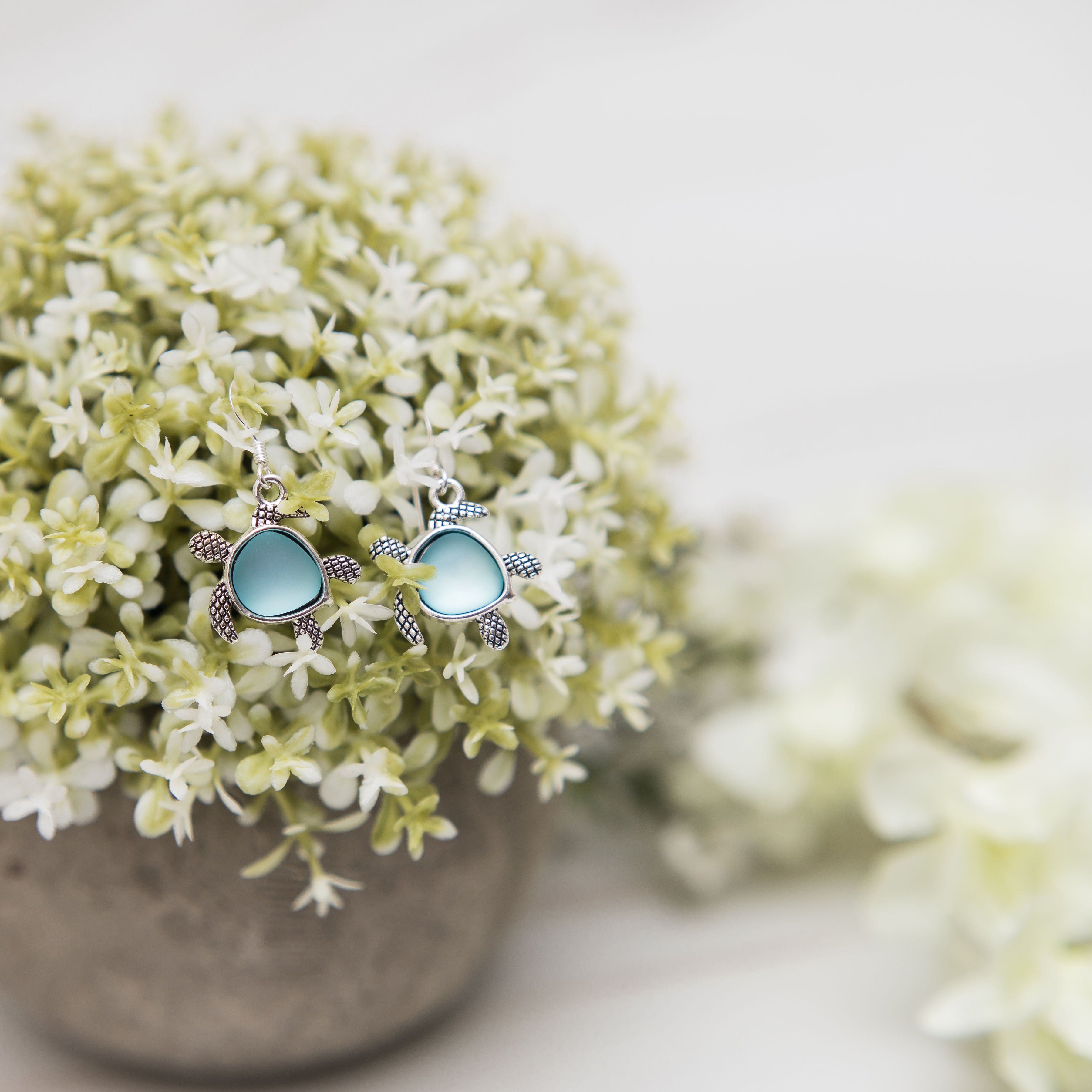 Turtle Charm Earrings